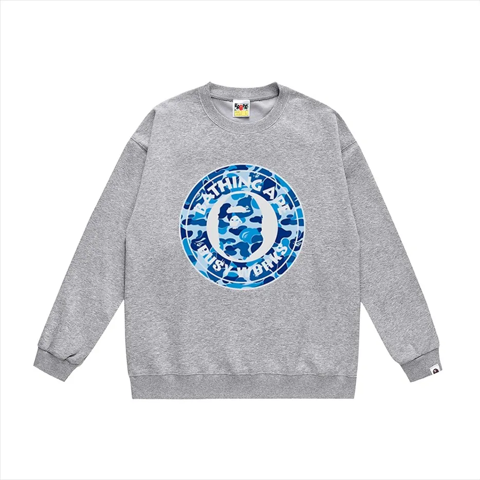 P170 model number SC301# terry 80 plus velvet 85 (top version) BAPE ape head colorful letter printed round neck sweatshirt Made of 350g large terry (drop shoulder large version) fabric, soft texture and no pilling Imported environmentally friendly printing glue The pattern is bright and three-dimensional Quality 💥Same style for men and women The upper body is fashionable Colors: black and red white and red gray red black and blue white and blue gray and blue black and green white and gray green Size: S M L XL XXL