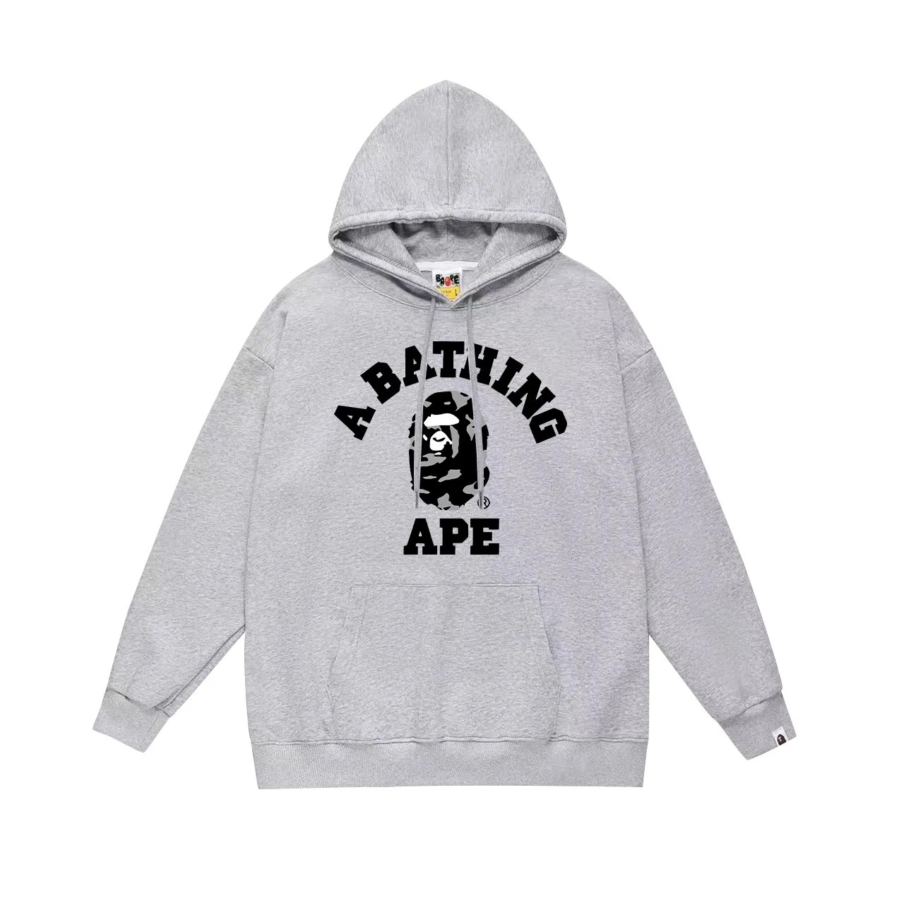 Model No. SC717# Terry p160 plus velvet 180💰 (top version) BAPE percussion camouflage ape head letter printed hooded sweatshirt. Made of 380g large terry (drop shoulder large version) fabric. The texture is soft and non-pilling. Imported environmentally friendly printing glue. The pattern is bright and three-dimensional. Quality💥Same style for men and women. The upper body is trendy. Color: black white gray Size: S M L XL XXL