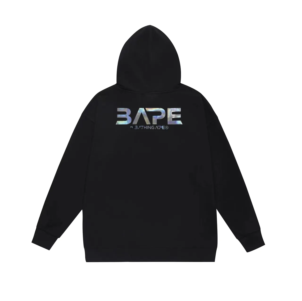 Model number SC758# Terry p160 plus velvet 180💰 (top version) BAPE Mid-Autumn Moon Autumn Scenery Ape Head UFO Laser Letters Hooded Sweater Made of 380g large terry (drop shoulder large version) fabric, soft texture and no pilling Imported environmentally friendly printing glue The pattern is bright and three-dimensional Quality💥Same style for men and women The upper body is trendy Color: Black White Gray Size: S M L XL XXL