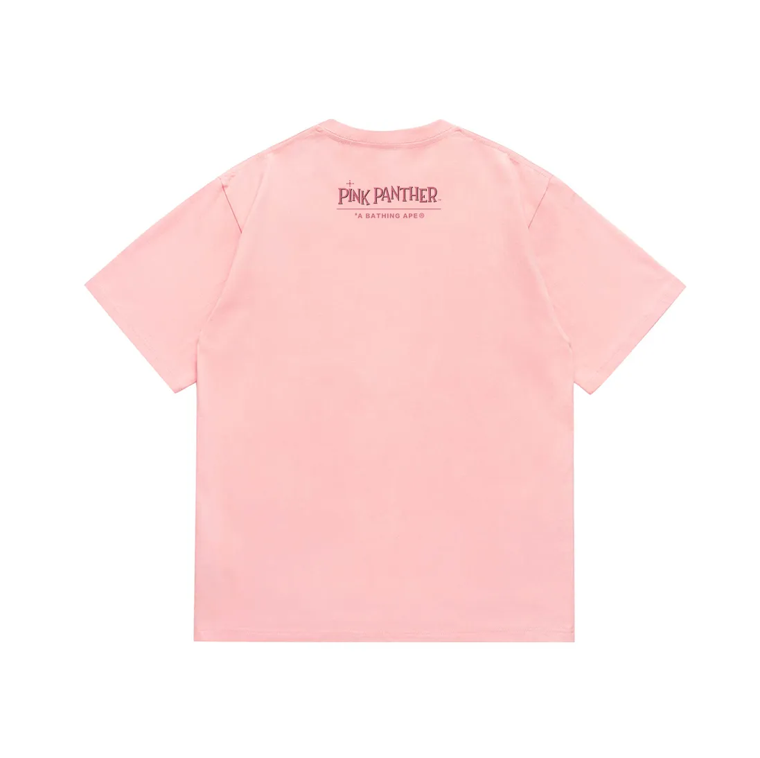 SC181#p110💰 (Top version) BAPE KIDS co-branded pink panther ape head printed short-sleeved T-shirt Made of 260 grams of high-quality high-weave pure cotton fabric, double yarn combed, soft texture and no pilling Imported environmentally friendly printing glue The pattern is bright and three-dimensional Quality💥Same style for men and women The upper body is fashionable Color: black white pink Size: S M L XL XXL