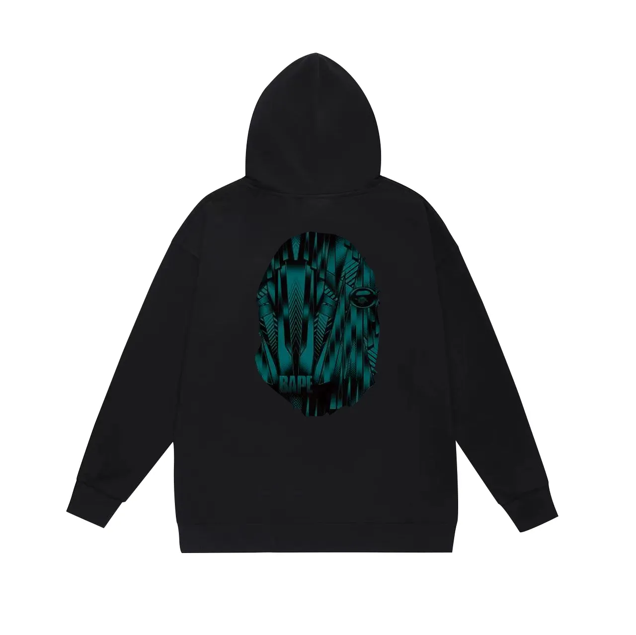 Model No. SC704#terry p160 plus velvet p180💰 (top version) BAPE Speed Racing speed pattern ape head print hooded sweatshirt. Made of 380g large terry 430g silver fox velvet (drop shoulder large version) fabric. The texture is soft and non-pilling. Imported environmentally friendly printing glue. The pattern is bright and three-dimensional. Quality💥Same style for men and women. The upper body is trendy. Color: black cyan, white cyan, gray cyan Size: S M L XL XXL