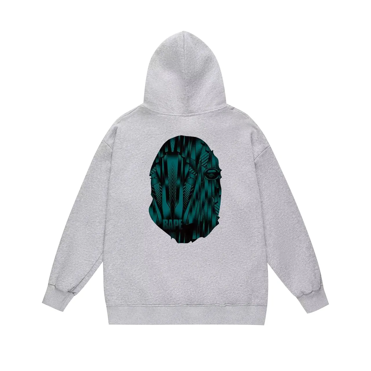Model No. SC704#terry p160 plus velvet p180💰 (top version) BAPE Speed Racing speed pattern ape head print hooded sweatshirt. Made of 380g large terry 430g silver fox velvet (drop shoulder large version) fabric. The texture is soft and non-pilling. Imported environmentally friendly printing glue. The pattern is bright and three-dimensional. Quality💥Same style for men and women. The upper body is trendy. Color: black cyan, white cyan, gray cyan Size: S M L XL XXL