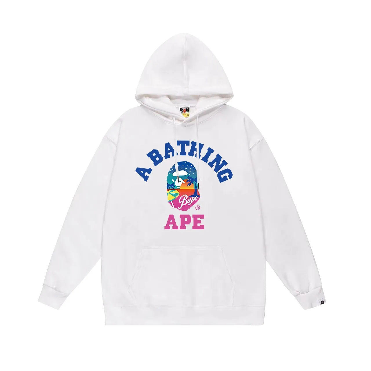 Model No. SC725# Terry p160 plus velvet 180💰 (top version) BAPE ape head letter printed hooded sweatshirt Made of 380 grams of large terry (drop shoulder large version) fabric, soft texture and no pilling Imported environmentally friendly printing glue The pattern is bright and three-dimensional Quality💥Same style for men and women The upper body is trendy Color: black white gray Size: S M L XL XXL