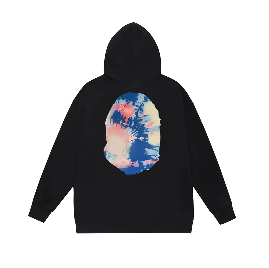 P190 model number SC615# terry 85 plus velvet 95 (top version) BAPE ape head print hooded sweatshirt Made of 380g large terry (large version with dropped shoulders) fabric, soft texture and no pilling Imported environmentally friendly printing glue The pattern is bright and three-dimensional Quality 💥Same style for men and women The upper body is fashionable Color: black white gray Size: S M L XL XXL