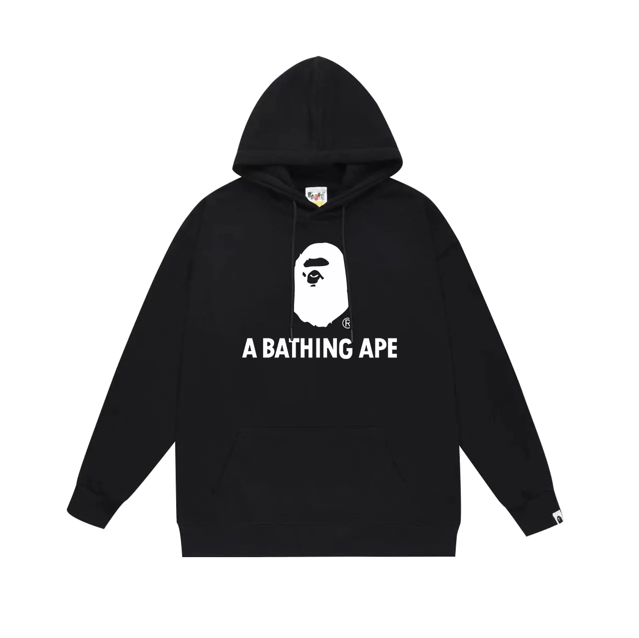 Model No. SC663#terry p160 plus velvet p180💰 (top version) BAPE ape-man head classic letter print hooded sweatshirt. Made of 380g large terry 430g silver fox velvet (drop shoulder large version) fabric. The texture is soft and non-pilling. Imported environmentally friendly printing glue. The pattern is bright and three-dimensional. Quality💥Same style for men and women. The upper body is trendy. Color: black white gray Size: S M L XL XXL