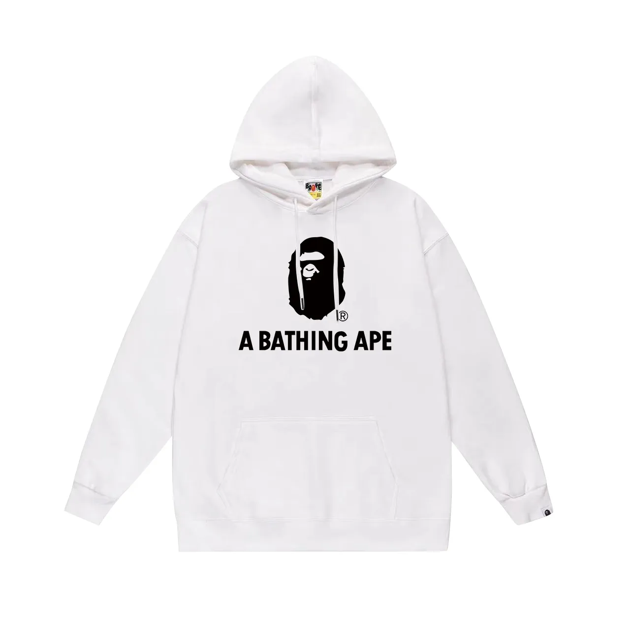 Model No. SC663#terry p160 plus velvet p180💰 (top version) BAPE ape-man head classic letter print hooded sweatshirt. Made of 380g large terry 430g silver fox velvet (drop shoulder large version) fabric. The texture is soft and non-pilling. Imported environmentally friendly printing glue. The pattern is bright and three-dimensional. Quality💥Same style for men and women. The upper body is trendy. Color: black white gray Size: S M L XL XXL