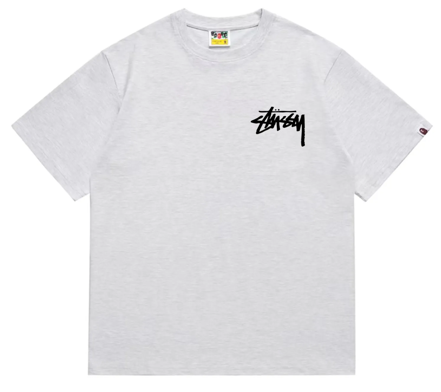 SC201#p110💰 (Top version) BAPE×Stussy co-branded Stussy letter ape print T-shirt Made of 260 grams of high-quality high-weave pure cotton fabric, double yarn combed, soft and non-pilling, imported environmentally friendly printing glue, bright and three-dimensional pattern, quality 💥Same style for men and women, the upper body is fashionable Color: black and white, gray and white, pink and white, red and white, white and black, gray and black, pink and black, red and black Size: S M L XL XXL
