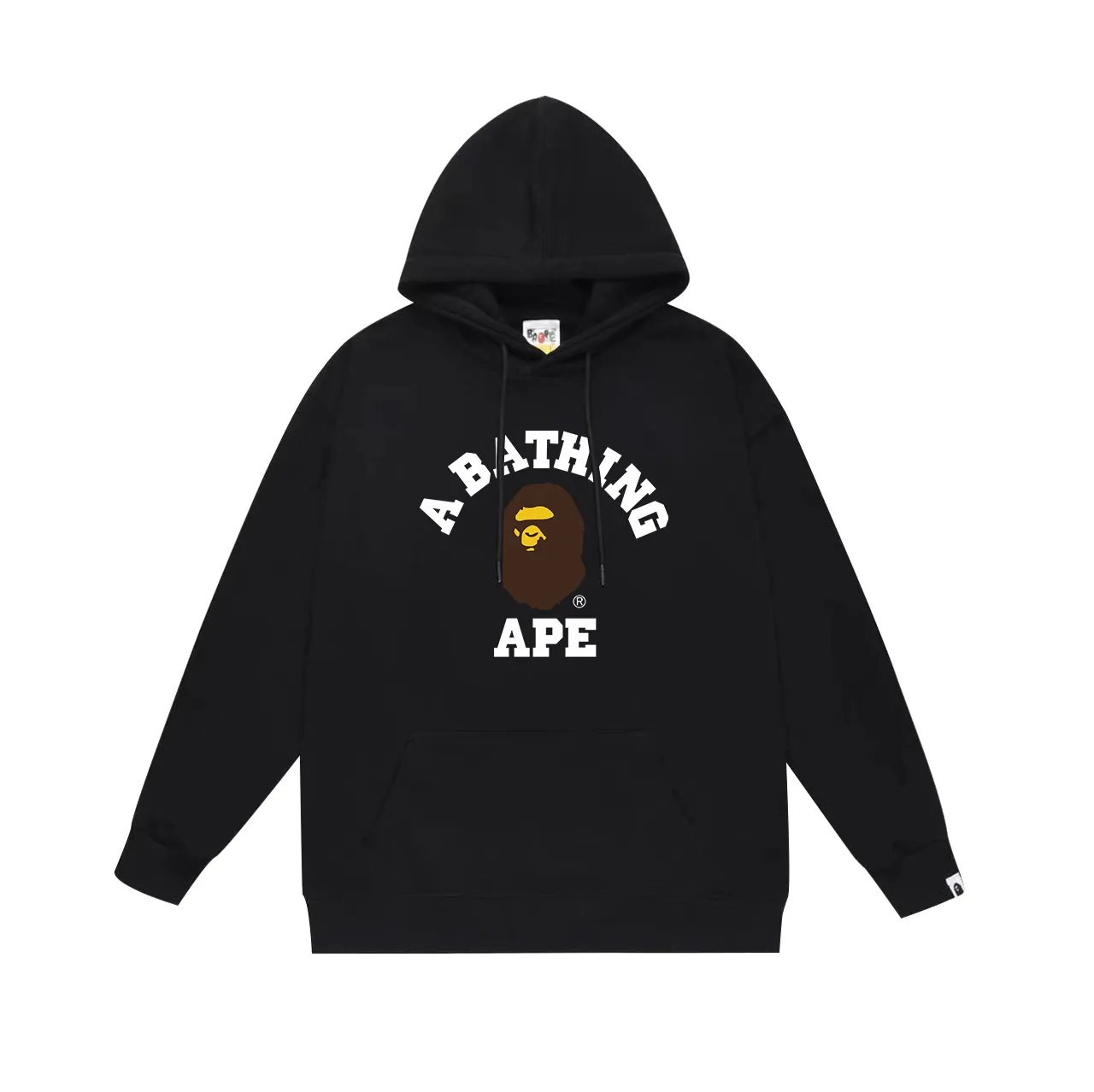 Model No. SC657#terry p160 plus velvet p180💰 (top version) BAPE little ape head letter printed hooded sweatshirt Made of 380g large terry 430g silver fox velvet (drop shoulder large version) fabric, soft and non-pilling, imported environmentally friendly printing glue, bright and three-dimensional pattern, quality 💥Same style for men and women, the upper body is trendy Color: black white gray Size: S M L XL XXL