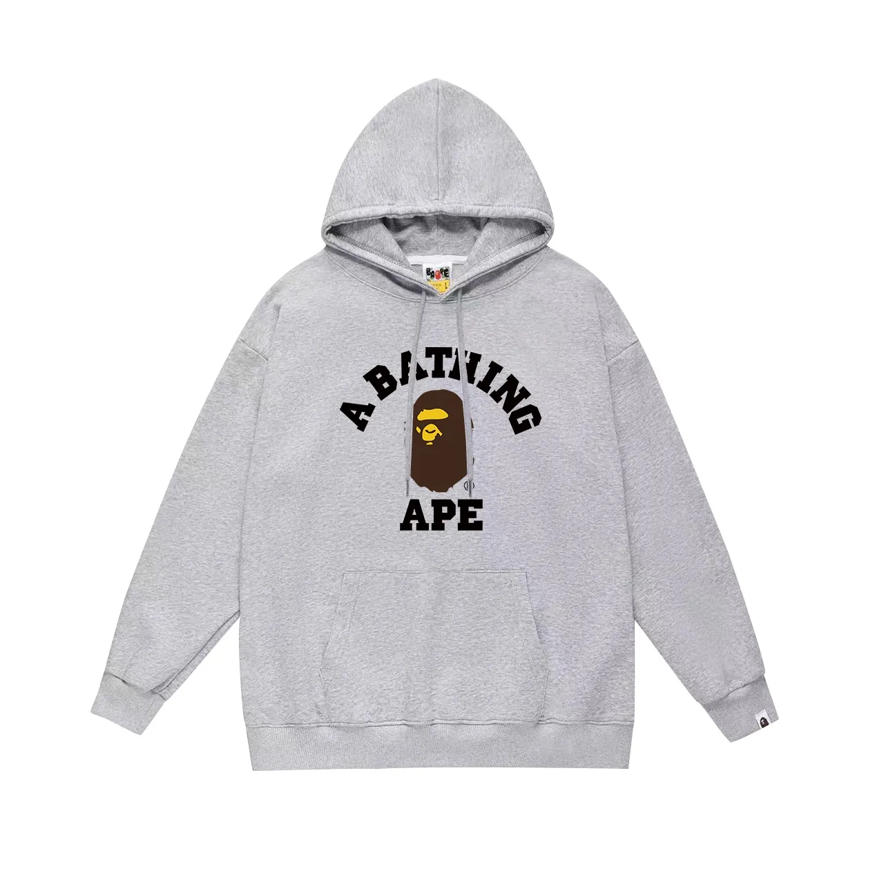 Model No. SC657#terry p160 plus velvet p180💰 (top version) BAPE little ape head letter printed hooded sweatshirt Made of 380g large terry 430g silver fox velvet (drop shoulder large version) fabric, soft and non-pilling, imported environmentally friendly printing glue, bright and three-dimensional pattern, quality 💥Same style for men and women, the upper body is trendy Color: black white gray Size: S M L XL XXL