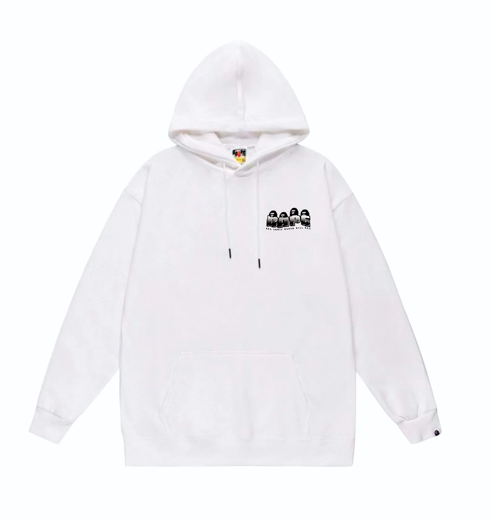 P160 model number SC858# terry 80 plus velvet 90 (top version) BAPE DISTORTION twisted camouflage ape head print hooded sweatshirt Made of 380g large terry (drop shoulder large version) fabric, soft and non-pilling, imported environmentally friendly printing glue, bright and three-dimensional pattern, quality 💥Same style for men and women, the upper body is fashionable Color: black white gray Size: S M L XL XXL