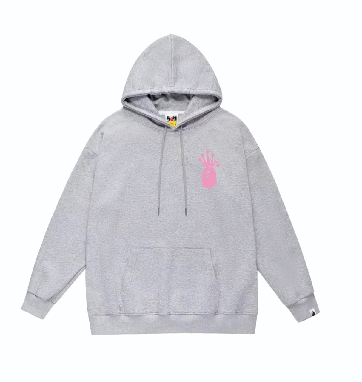 P160 model number SC808# terry 80 plus velvet 90 (top version) BAPE×STUSSY co-branded Stussy letter printed hooded sweatshirt. Made of 380g large terry (drop shoulder large version) fabric, soft texture and no pilling. Imported environmentally friendly printing glue. Bright and three-dimensional pattern. Quality💥Same style for men and women. The upper body is trendy. Color: black and white, white and black, gray and black, black and yellow, white and yellow, gray and yellow, black and red, white and red. Gray red Size: S M L XL XXL