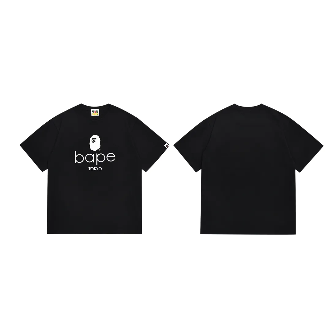 P110 SC067# (top version) BAPE Ape Man Head classic letter printed short-sleeved T-shirt. Made of 260 grams of high-quality high-weave pure cotton fabric. Double yarn combed. The texture is soft and non-pilling. Imported environmentally friendly printing glue. The pattern is bright and three-dimensional. Quality💥Same style for men and women. The upper body is trendy. Color: black and white. Size: S M L XL XXL