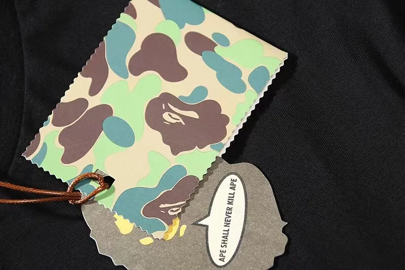 SC099#p110💰 (Top version) BAPE camouflage ape head cherry blossom tree Mount Fuji printed pattern short-sleeved T-shirt Made of 260 grams of high-quality high-weave pure cotton fabric, double yarn combed, soft texture and no pilling Imported environmentally friendly printing glue The pattern is bright and three-dimensional Quality 💥Same style for men and women The upper body is trendy Color: black white Size: S M L XL XXL