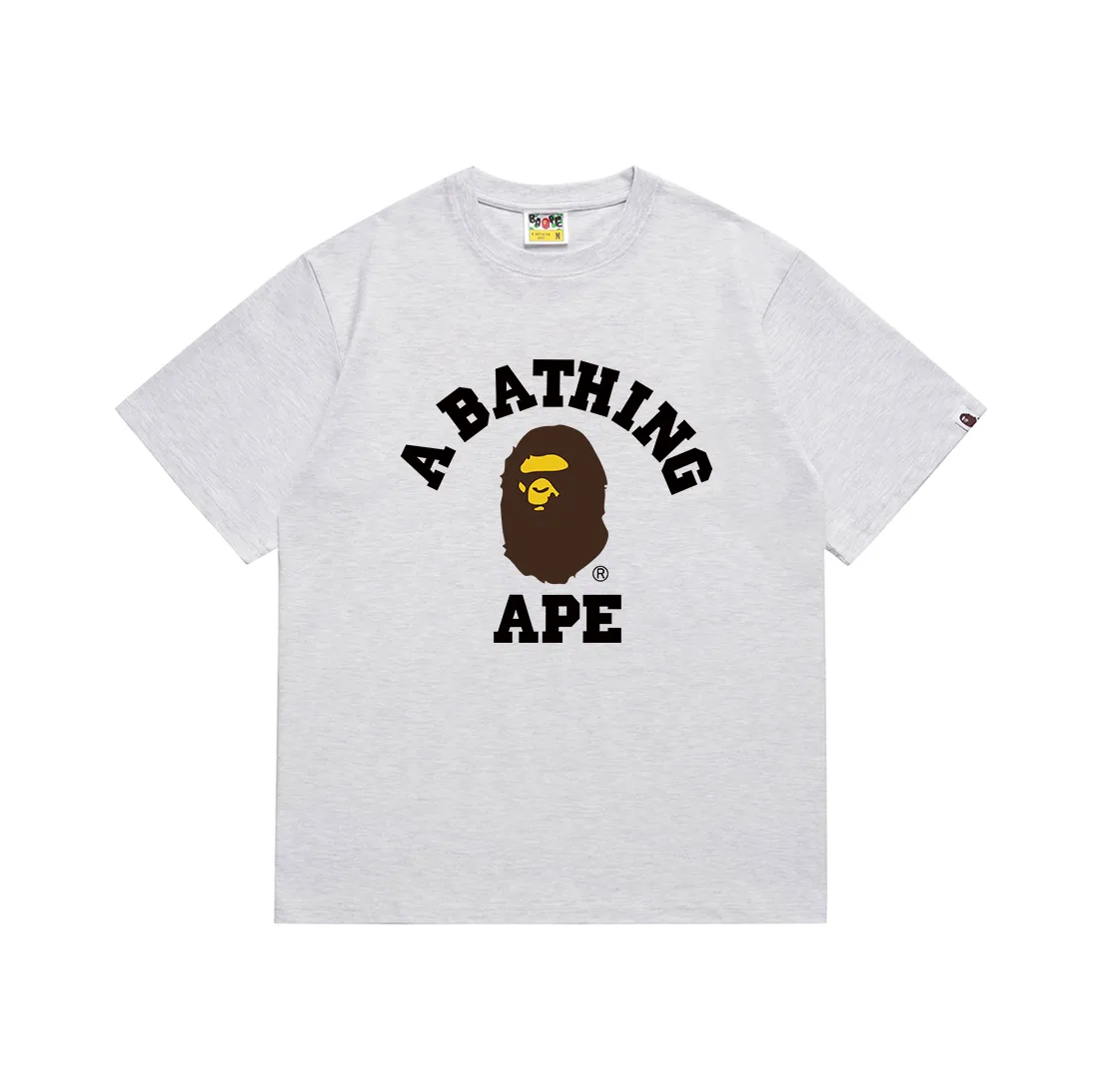 P110 SC057# (top version) BAPE Ape Man's Little Head classic letter printed short-sleeved T-shirt Made of 260 grams of high-quality high-weave pure cotton fabric, double yarn combed, soft texture and no pilling Imported environmentally friendly printing glue, bright and three-dimensional pattern, quality 💥unisex style, the upper body is trendy Color: black, burgundy, Klein blue, raspberry, brown, white, navy blue, fluorescent green, sky blue, apricot, khaki, floral gray Pink white Pink black Size: S M L XL XXL