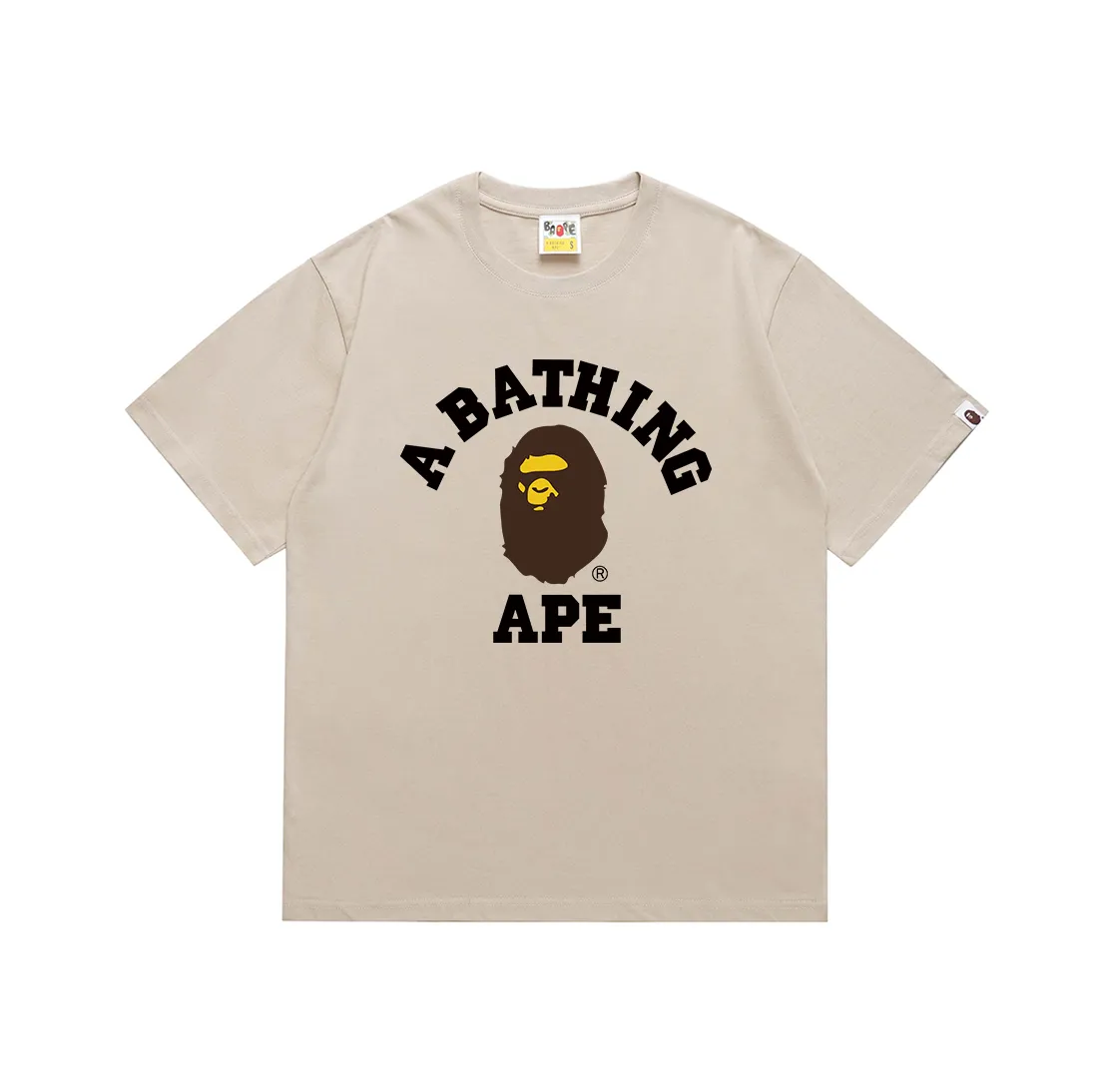P110 SC057# (top version) BAPE Ape Man's Little Head classic letter printed short-sleeved T-shirt Made of 260 grams of high-quality high-weave pure cotton fabric, double yarn combed, soft texture and no pilling Imported environmentally friendly printing glue, bright and three-dimensional pattern, quality 💥unisex style, the upper body is trendy Color: black, burgundy, Klein blue, raspberry, brown, white, navy blue, fluorescent green, sky blue, apricot, khaki, floral gray Pink white Pink black Size: S M L XL XXL