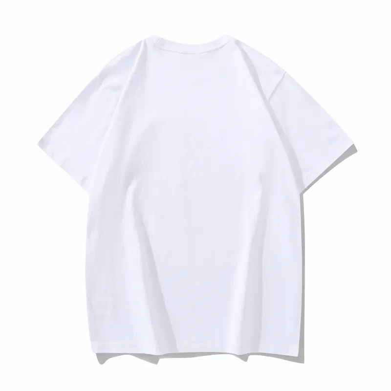 P110 00151 high-quality pure cotton 260g fabric, BAPE ape head digital direct-printed short-sleeved T-shirt, complete with three labels, same style for men and women, loose and large version, size s: MLXLXXL, color: black, white