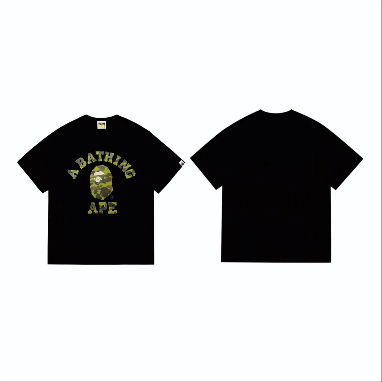 SC249#p110💰 (top version) BAPE camouflage ape head letter printed short-sleeved T-shirt Made of 260 grams of high-quality high-weave pure cotton fabric, double yarn combed, soft texture without pilling, imported environmentally friendly printing glue, bright and three-dimensional pattern, quality 💥unisex style, the upper body is fashionable Color: black red white red black purple white purple black yellow white yellow black blue white blue black camouflage green white camouflage green Size: S M L XL XXL