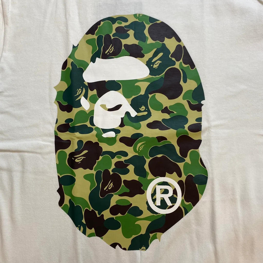 💰140 Bape Abc Blue Pink Green Camouflage Ape Man Reappearance 280g Couple Model: S-XXL [White Green Black Green White Blue Black Blue White Pink Black Pink]