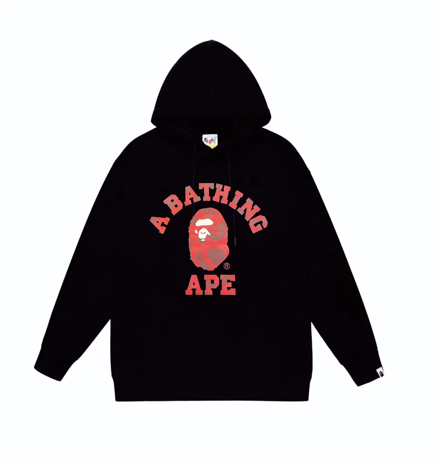 P160 model number SC849# terry 80 plus velvet 90 (top version) BAPE camouflage ape head letter print pattern hooded sweatshirt. Made of 380g large terry (drop shoulder large version) fabric, soft texture and no pilling. Imported environmentally friendly printing glue. Bright and three-dimensional pattern. Quality 💥Same style for men and women. The upper body is trendy. Color: black camouflage, white camouflage, gray camouflage, black and red, white and red, gray and red, black and blue, white and blue. Gray blue Black purple White purple Gray purple Black and yellow White and yellow Gray and yellow Size: S M L XL XXL