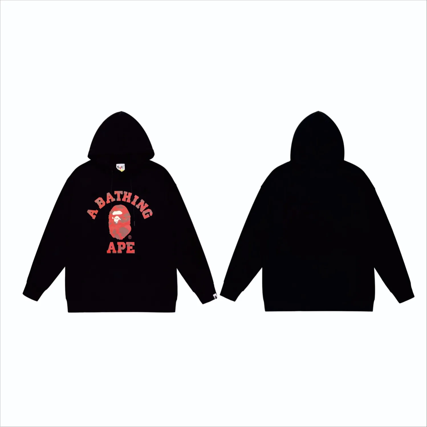 P160 model number SC849# terry 80 plus velvet 90 (top version) BAPE camouflage ape head letter print pattern hooded sweatshirt. Made of 380g large terry (drop shoulder large version) fabric, soft texture and no pilling. Imported environmentally friendly printing glue. Bright and three-dimensional pattern. Quality 💥Same style for men and women. The upper body is trendy. Color: black camouflage, white camouflage, gray camouflage, black and red, white and red, gray and red, black and blue, white and blue. Gray blue Black purple White purple Gray purple Black and yellow White and yellow Gray and yellow Size: S M L XL XXL