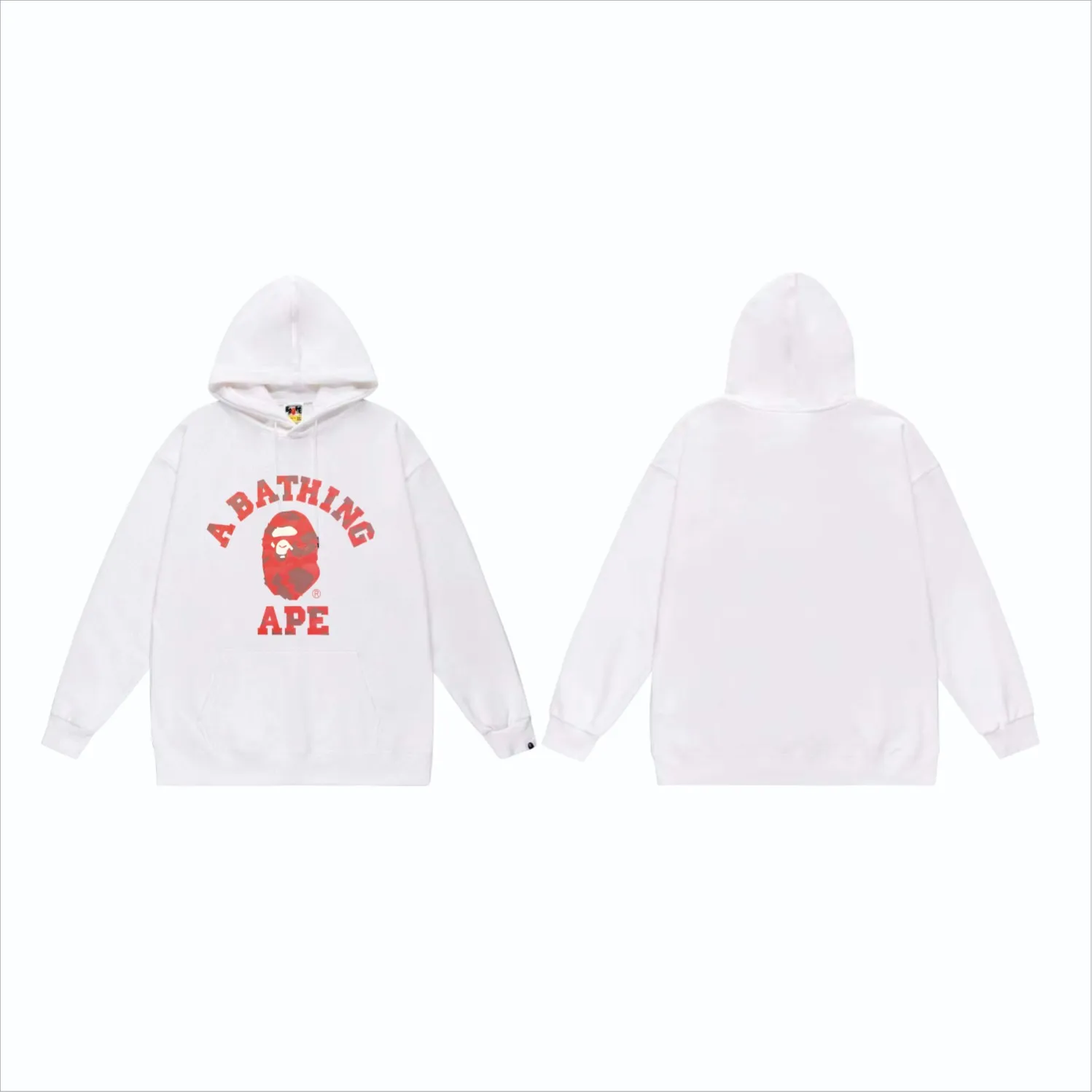 P160 model number SC849# terry 80 plus velvet 90 (top version) BAPE camouflage ape head letter print pattern hooded sweatshirt. Made of 380g large terry (drop shoulder large version) fabric, soft texture and no pilling. Imported environmentally friendly printing glue. Bright and three-dimensional pattern. Quality 💥Same style for men and women. The upper body is trendy. Color: black camouflage, white camouflage, gray camouflage, black and red, white and red, gray and red, black and blue, white and blue. Gray blue Black purple White purple Gray purple Black and yellow White and yellow Gray and yellow Size: S M L XL XXL