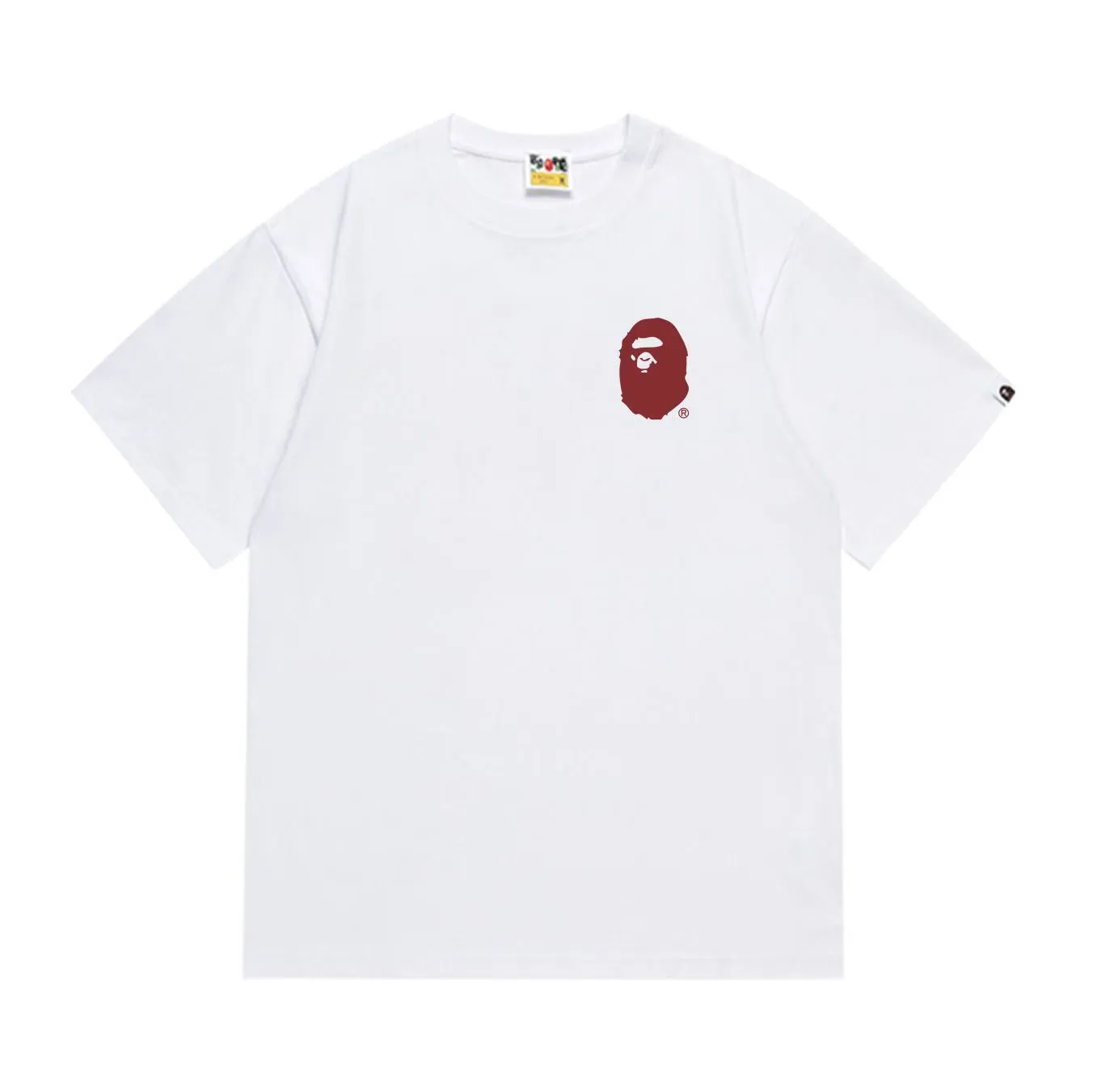 SC1005#p110💰 (top version) BAPE uses 260 grams of high-quality high-weave pure cotton fabric, double yarn combed, soft and non-pilling texture, imported environmentally friendly printing glue, bright and three-dimensional pattern, quality 💥Same style for men and women, the upper body is fashionable Color: black white Size: S M L XL XXL