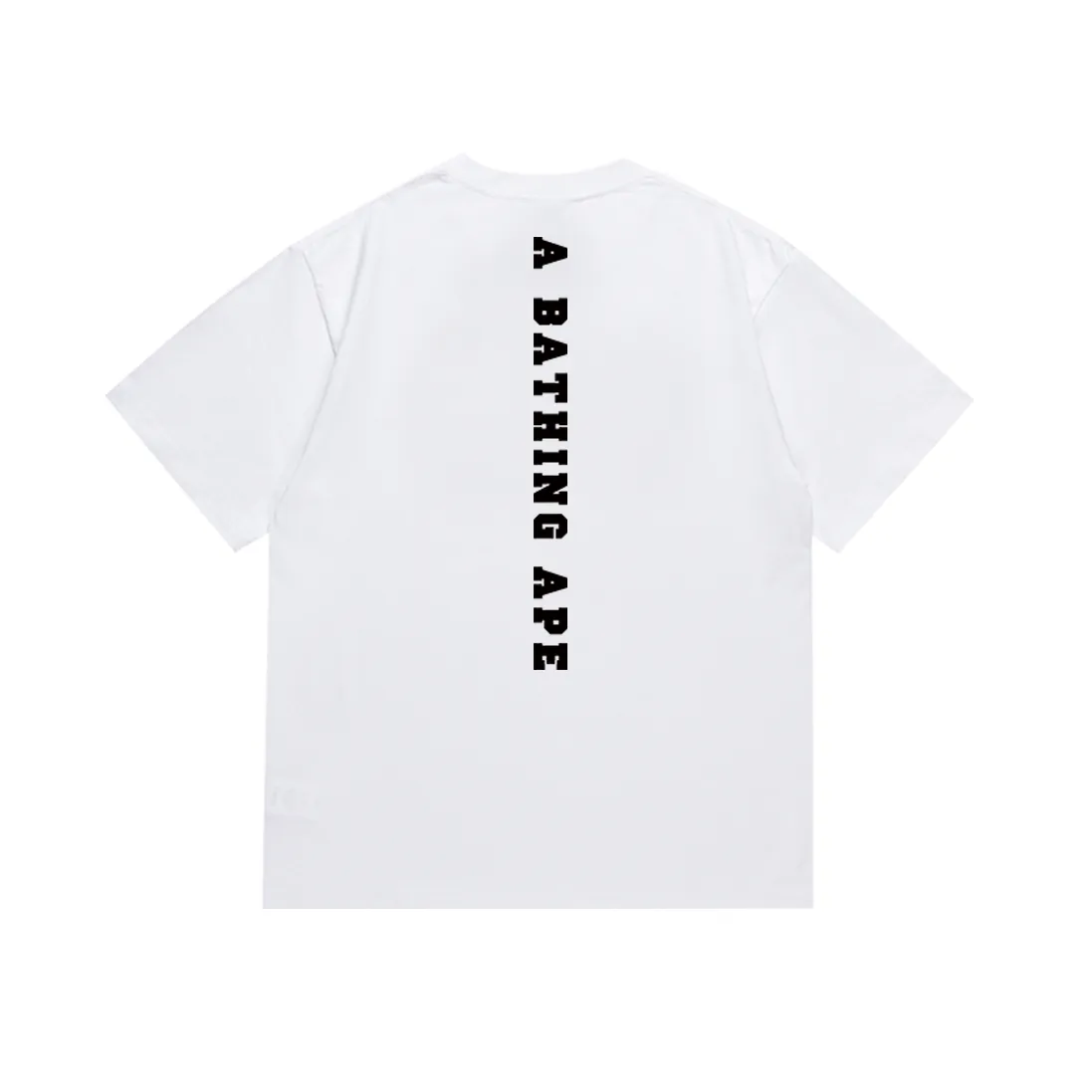 P110 SC025# (top version) BAPE classic little ape head pattern letter printed short-sleeved T-shirt. Made of 260 grams of high-quality high-weave pure cotton fabric. Double yarn combed, soft texture and no pilling. Imported environmentally friendly printing glue. Bright and three-dimensional pattern. Quality 💥Same style for men and women. The upper body is trendy. Color: black and white. Size: S M L XL XXL