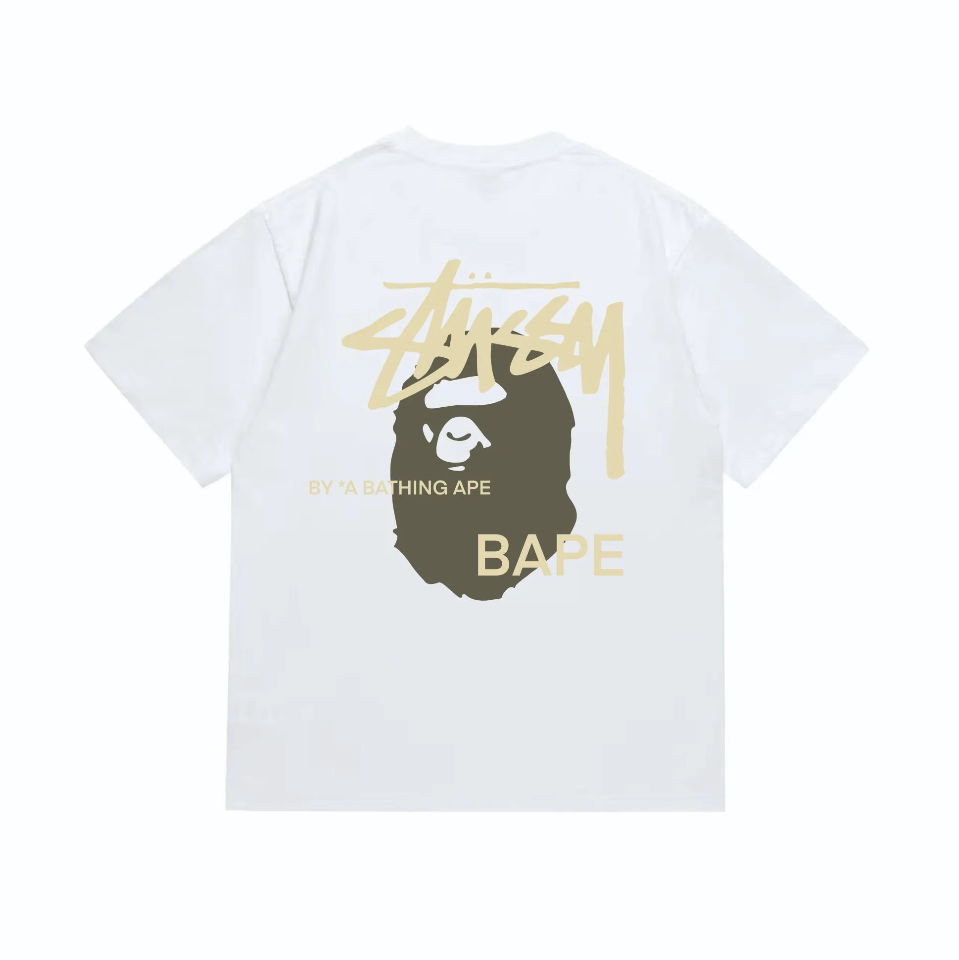 SC210#p110💰 (top version) BAPE×Stussy co-branded Stussy letter ape print T-shirt Made of 260 grams of high-quality high-weave pure cotton fabric, double yarn combed, soft texture and no pilling Imported environmentally friendly printing glue, bright and three-dimensional pattern, quality 💥Same style for men and women, the upper body is fashionable Color: black and yellow print, white and yellow print, gray and yellow print, pink and yellow print, red and yellow print, white and black print, pink and black print Red and black printing Gray and black printing White and purple printing Pink and purple printing Red and purple printing Gray and purple printing Size: S M L XL XXL