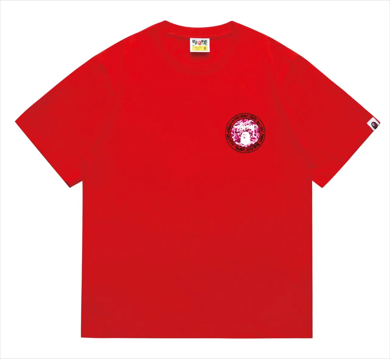 SC216#p110💰 (Top version) BAPE×Stussy co-branded Stussy letter ape print T-shirt Made of 260 grams of high-quality high-weave pure cotton fabric, double yarn combed, soft texture without pilling, imported environmentally friendly printing glue, bright and three-dimensional pattern, quality 💥Same style for men and women, the upper body is fashionable Color: black and white print, gray and white print, pink and white print, red and white print, white and black print, gray and black print, red and black print Pink and black print Size: S M L XL XXL