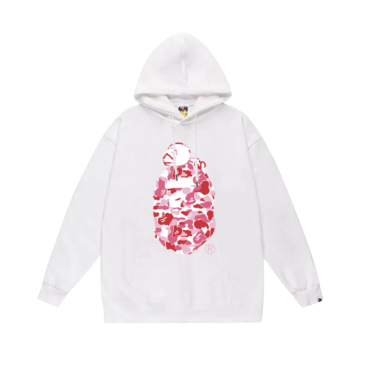 Model No. SC746# Terry p160 plus velvet 180💰 (top version) BAPE sleeping monkey ape head pattern hooded sweatshirt. Made of 380g large terry (drop shoulder large version) fabric, soft texture and no pilling. Imported environmentally friendly printing glue. The pattern is bright and three-dimensional. Quality💥Same style for men and women. The upper body is trendy. Color: black pink, white pink, gray pink, black blue, white blue, gray blue, black green, white green Gray green Size: S M L XL XXL