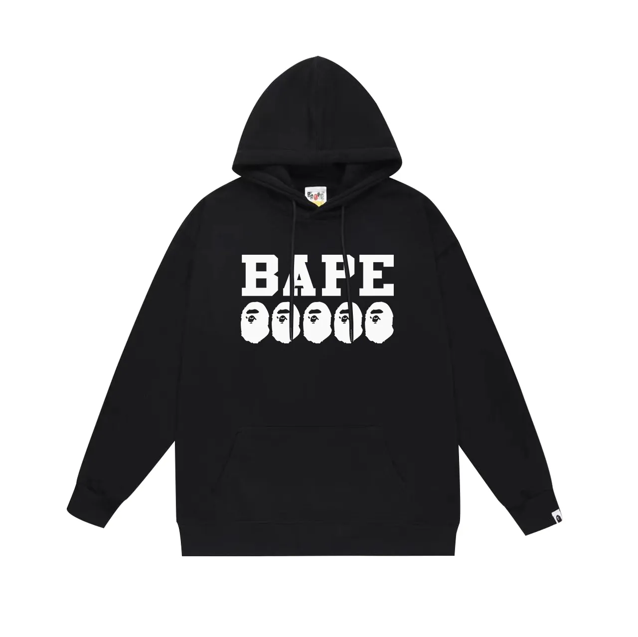 Model No. SC649# Terry p160 plus velvet p180💰 (top version) BAPE ape head letter LOGO printed hooded sweatshirt Made of 380g large terry 430g silver fox velvet (drop shoulder large version) fabric, soft and non-pilling, imported environmentally friendly printing glue, bright and three-dimensional pattern, quality 💥Same style for men and women, the upper body is fashionable Color: black white gray Size: S M L XL XXL