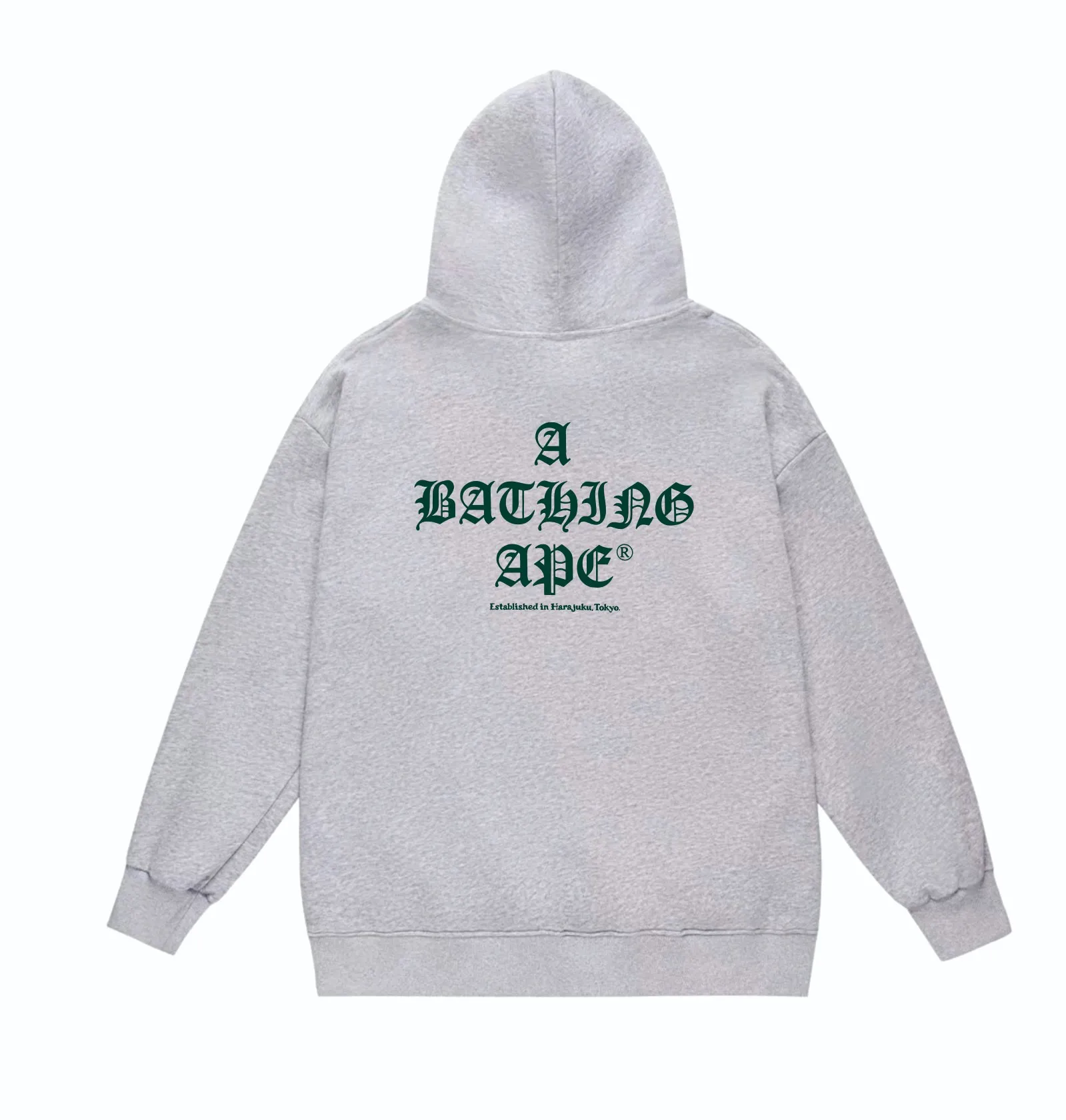 P160 model number SC850# terry 80 plus velvet 90 (top version) BAPE contrasting color ape head letter print hooded sweatshirt. Made of 380g large terry (drop shoulder large version) fabric. The texture is soft and non-pilling. Imported environmentally friendly printing glue. The pattern is bright and three-dimensional. Quality 💥Same style for men and women. The upper body is trendy. Color: black white gray Size: S M L XL XXL