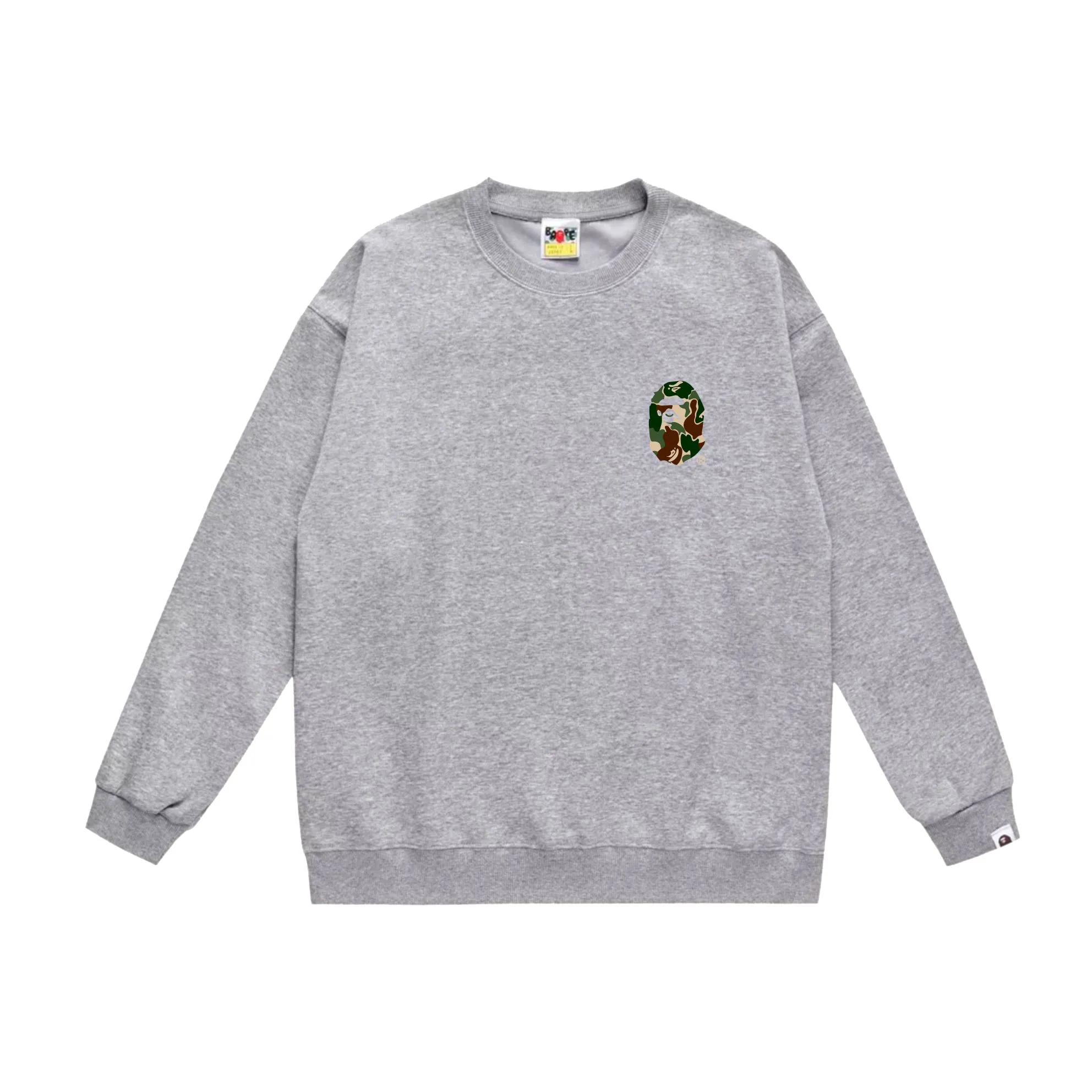 P150 model number SC512# terry 75 plus velvet 80 (top version) BAPE×STUSSY co-branded Stussy letter round neck sweatshirt Made of 350 grams of large terry (drop shoulder large version) fabric, soft texture and no pilling Imported environmentally friendly printing glue The pattern is bright and three-dimensional Quality 💥Same style for men and women The upper body is fashionable Color: black white gray Size: S M L XL XXL