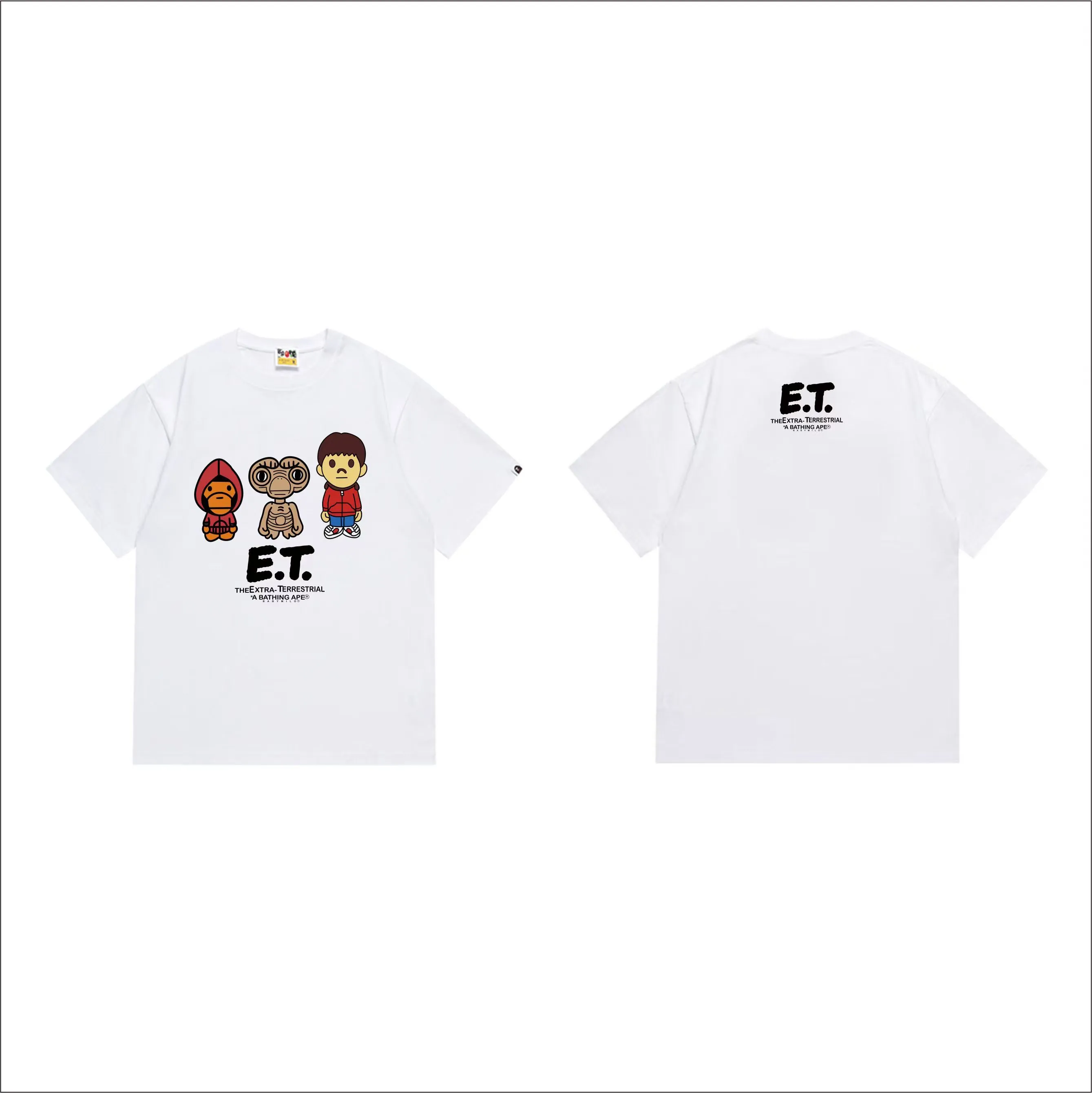 SC288#p110💰 (top version) BAPE uses 260 grams of high-quality high-weave pure cotton fabric, double yarn combed, soft texture and no pilling, imported environmentally friendly printing glue, bright and three-dimensional pattern, quality 💥Same style for men and women, the upper body is fashionable Color: black white Size: S M L XL XXL