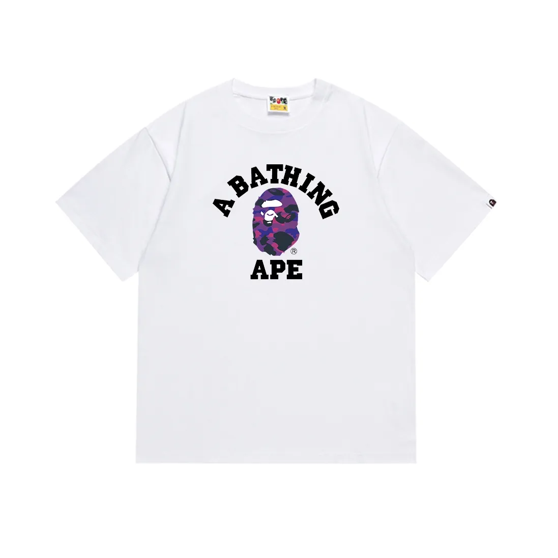SC162#p110💰 (Top version) BAPE classic monogram ape head printed short-sleeved T-shirt Made of 260 grams of high-quality high-weave pure cotton fabric, double yarn combed, soft texture and no pilling Imported environmentally friendly printing glue, bright and three-dimensional pattern, quality 💥Same style for men and women, the upper body is fashionable Color: black white Size: S M L XL XXL