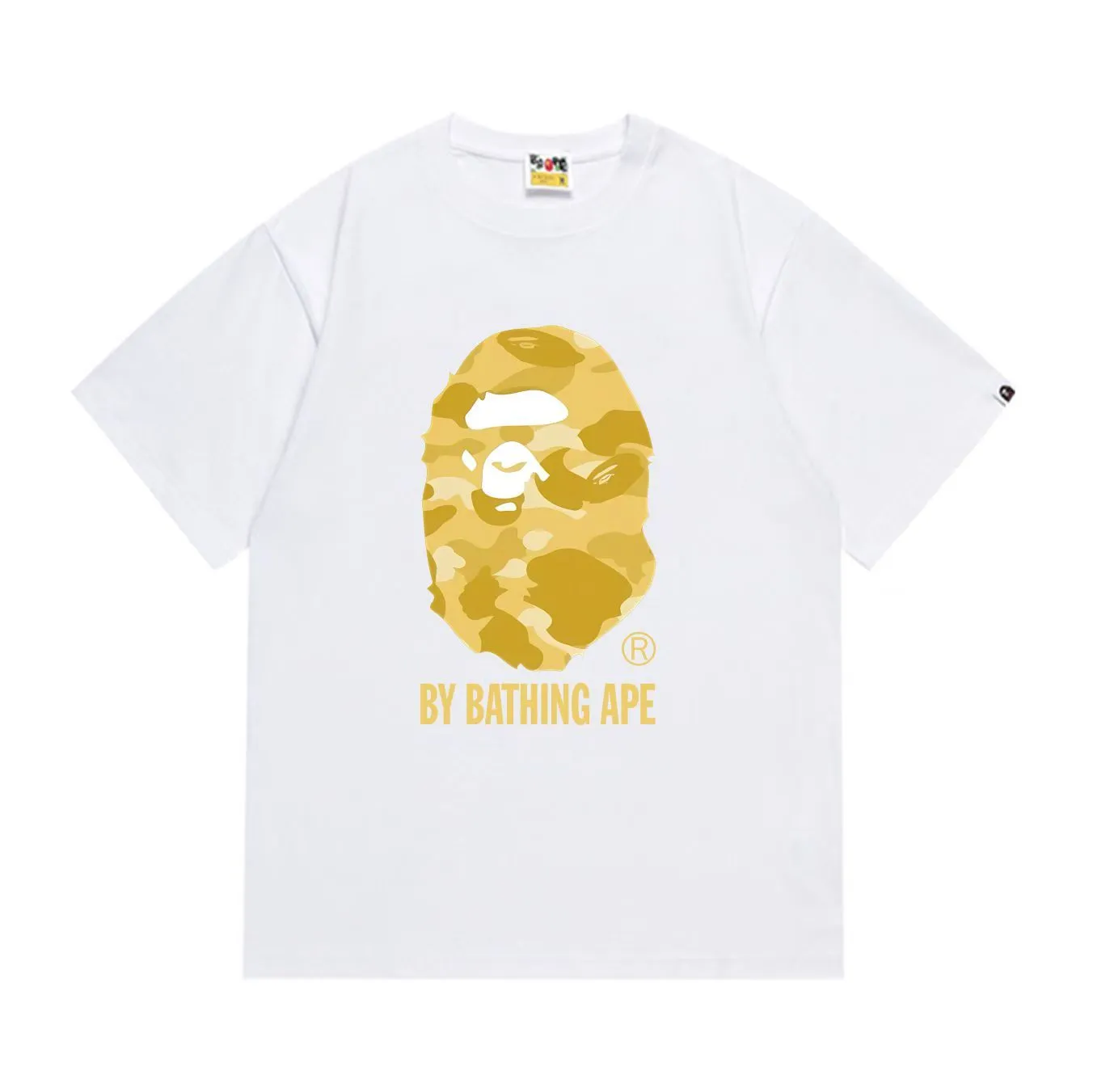 SC289#p110💰 (top version) BAPE uses 260 grams of high-quality high-weave pure cotton fabric, double yarn combed, soft texture and no pilling, imported environmentally friendly printing glue, bright and three-dimensional pattern, quality 💥Same style for men and women, the upper body is fashionable Color: black white Size: S M L XL XXL