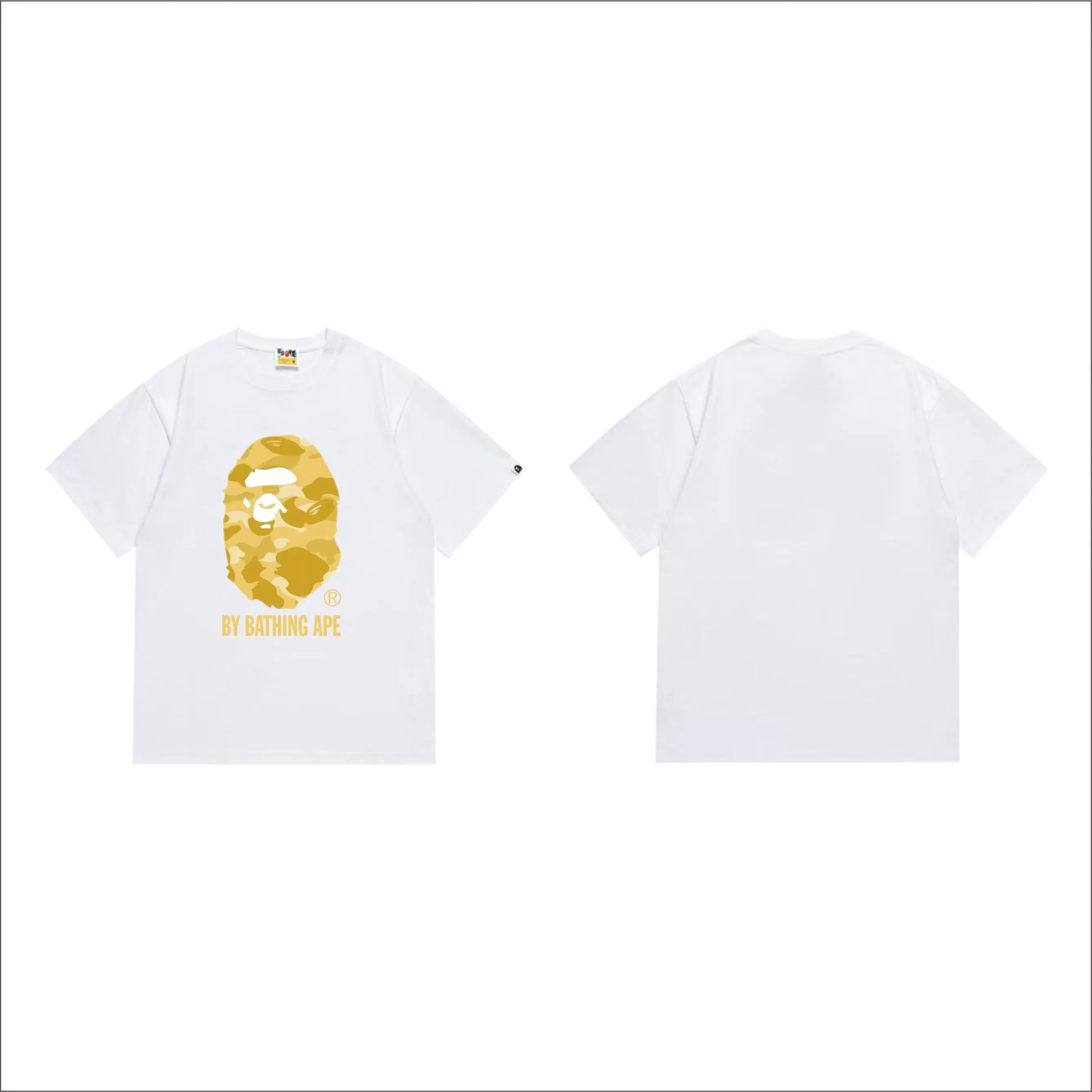 SC289#p110💰 (top version) BAPE uses 260 grams of high-quality high-weave pure cotton fabric, double yarn combed, soft texture and no pilling, imported environmentally friendly printing glue, bright and three-dimensional pattern, quality 💥Same style for men and women, the upper body is fashionable Color: black white Size: S M L XL XXL