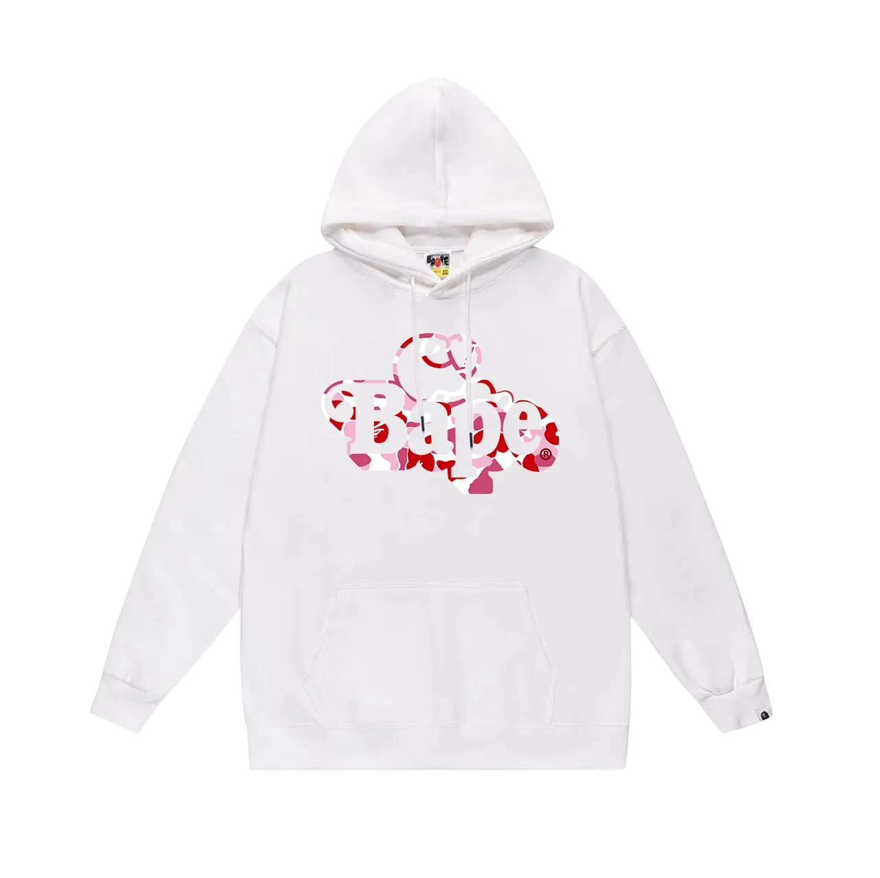 Model No. SC709#terry p160 plus velvet 180💰 (top version) BAPE camouflage cartoon BABY MILO printed hooded sweatshirt Made of 380g large terry (drop shoulder large version) fabric, soft texture and no pilling Imported environmentally friendly printing glue The pattern is bright and three-dimensional Quality💥Same style for men and women The upper body is fashionable Color: black red white red gray red Size: S M L XL XXL