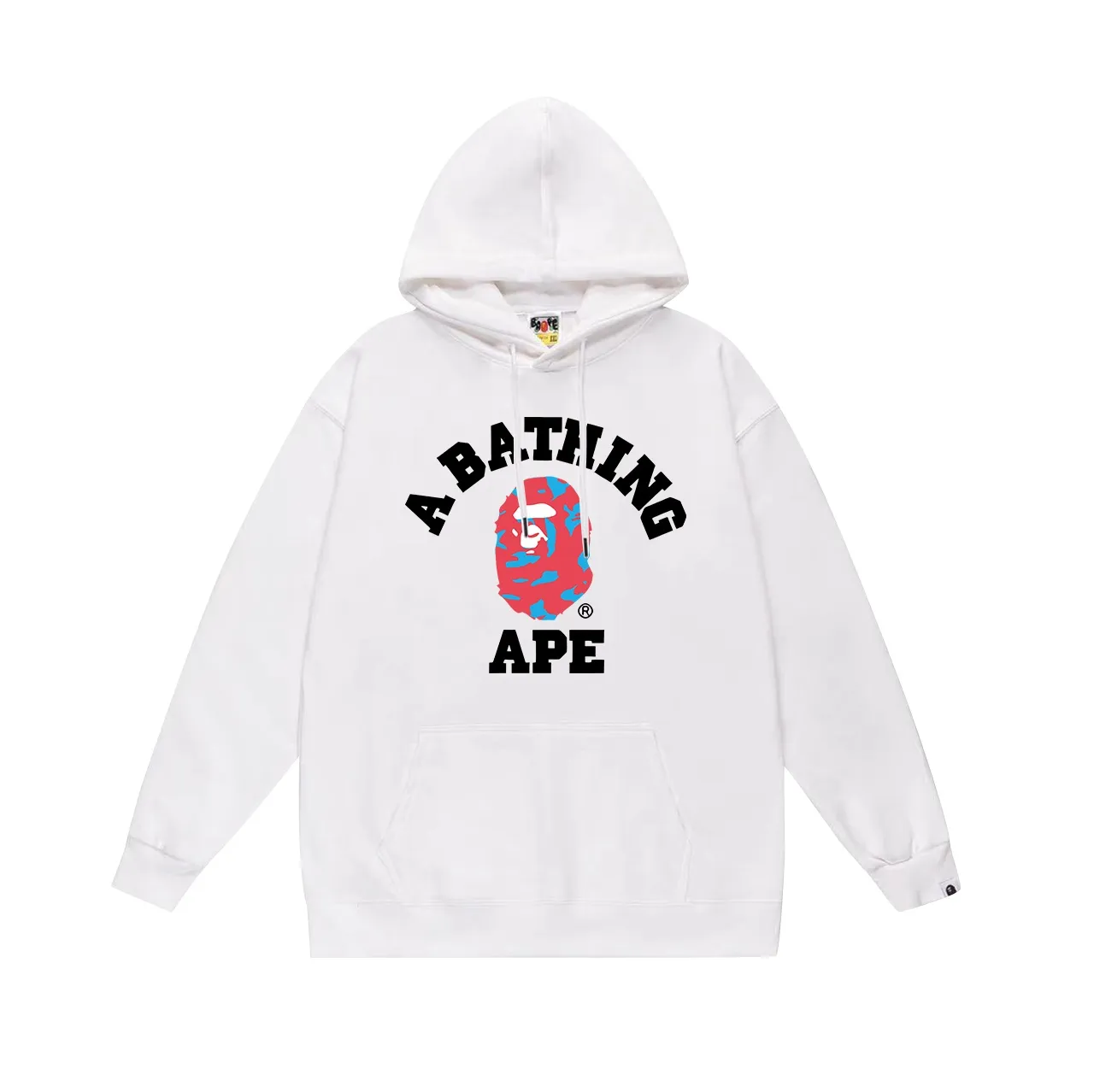 Model No. SC718#terry p160 plus velvet 180💰 (top version) BAPE percussion camouflage ape head letter printed hooded sweatshirt. Made of 380g large terry (drop shoulder large version) fabric. The texture is soft and non-pilling. Imported environmentally friendly printing glue. The pattern is bright and three-dimensional. Quality💥Same style for men and women. The upper body is trendy. Color: black white gray Size: S M L XL XXL