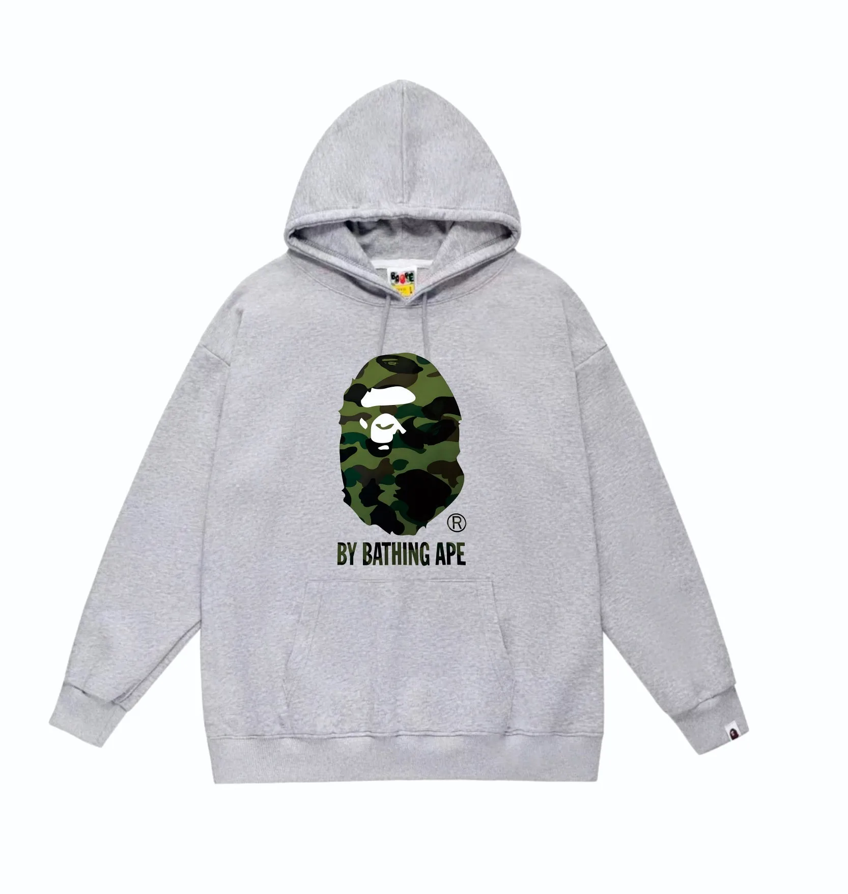 P160 model number SC860# terry 80 plus velvet 90 (top version) BAPE's classic great ape print camouflage hooded sweatshirt. Made of 380g large terry (drop shoulder large version) fabric. The texture is soft and does not pill. Imported environmentally friendly printing glue. The pattern is bright and three-dimensional. Quality💥Same style for men and women. The upper body is trendy. Color: black and yellow, white and yellow, gray and yellow, black and green, white and green, gray and green. Size: S M L XL XXL