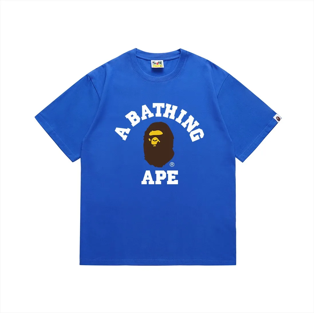 P110 SC057# (top version) BAPE Ape Man's Little Head classic letter printed short-sleeved T-shirt Made of 260 grams of high-quality high-weave pure cotton fabric, double yarn combed, soft texture and no pilling Imported environmentally friendly printing glue, bright and three-dimensional pattern, quality 💥unisex style, the upper body is trendy Color: black, burgundy, Klein blue, raspberry, brown, white, navy blue, fluorescent green, sky blue, apricot, khaki, floral gray Pink white Pink black Size: S M L XL XXL