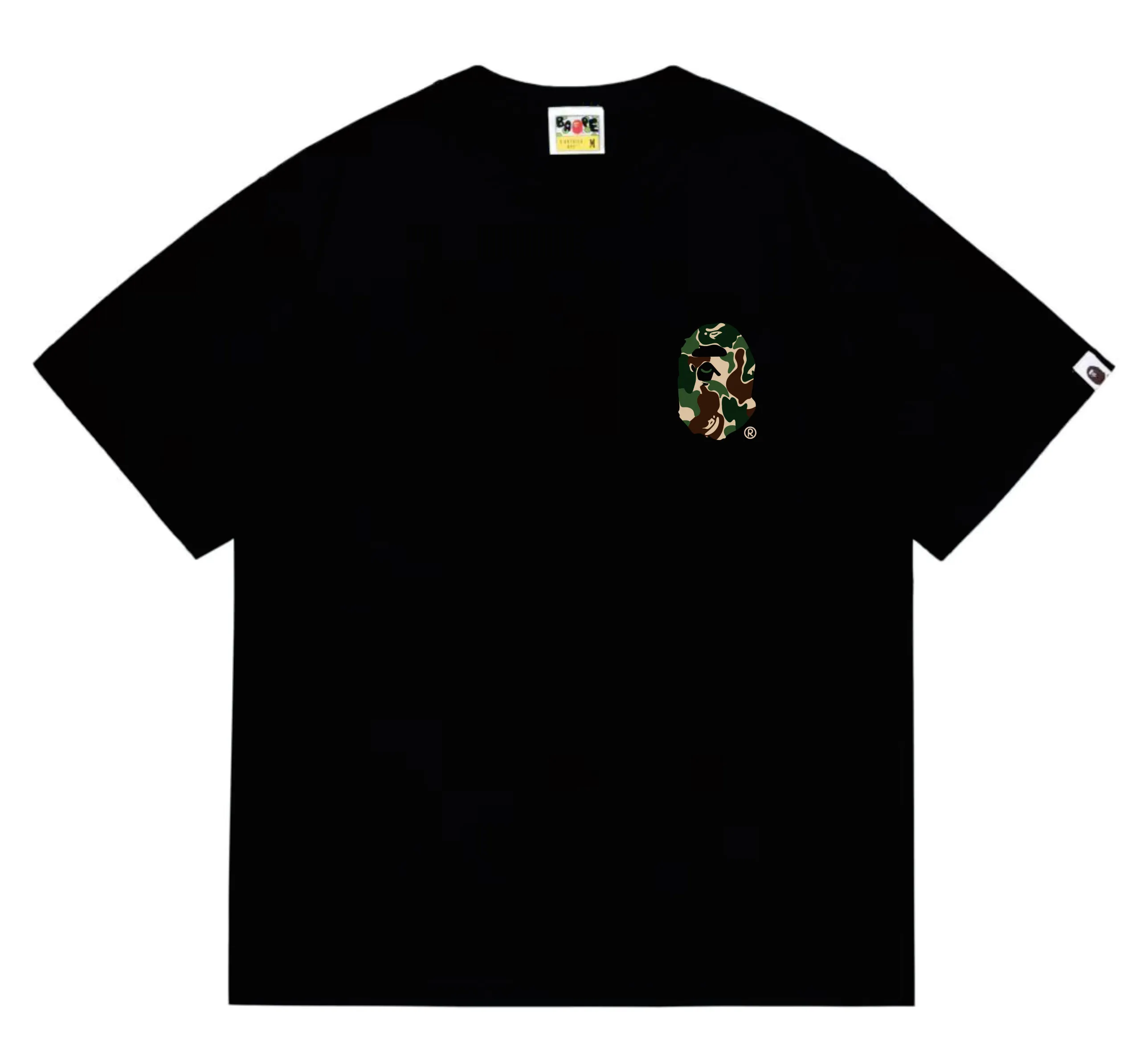SC212#p110💰 (top version) BAPE×Stussy co-branded Stussy letter ape print T-shirt Made of 260 grams of high-quality high-weave pure cotton fabric, double yarn combed, soft texture and no pilling Imported environmentally friendly printing glue The pattern is bright and three-dimensional The quality is the same for men and women The upper body is trendy Color: Black White Gray Pink Red Size: S M L XL XXL