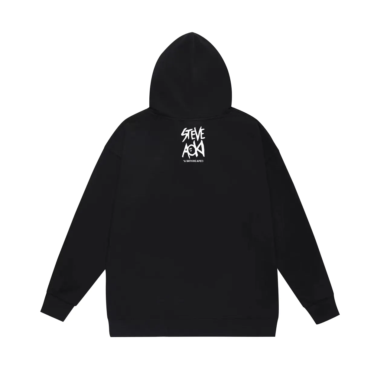 Model No. SC632#terry p160 plus velvet p180💰 (top version) BAPE✖️STEVE AOKI camouflage ape head double-sided printed hooded sweatshirt. Made of 380g large terry 430g silver fox velvet (drop shoulder large version) fabric. The texture is soft and non-pilling. Imported environmentally friendly printing glue. The pattern is bright and three-dimensional. Quality💥Same style for men and women. The upper body is trendy. Color: black white gray Size: S M L XL XXL