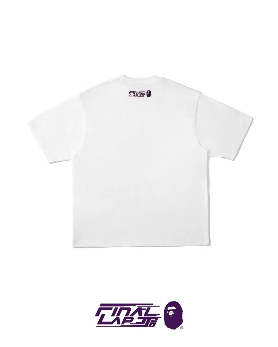 P110 001219 [Ready Stock] BAPE x JJ LIN Junjie Lin joint Milo character short-sleeved T-shirt tour concert same style for men and women code number smlxlxxl white