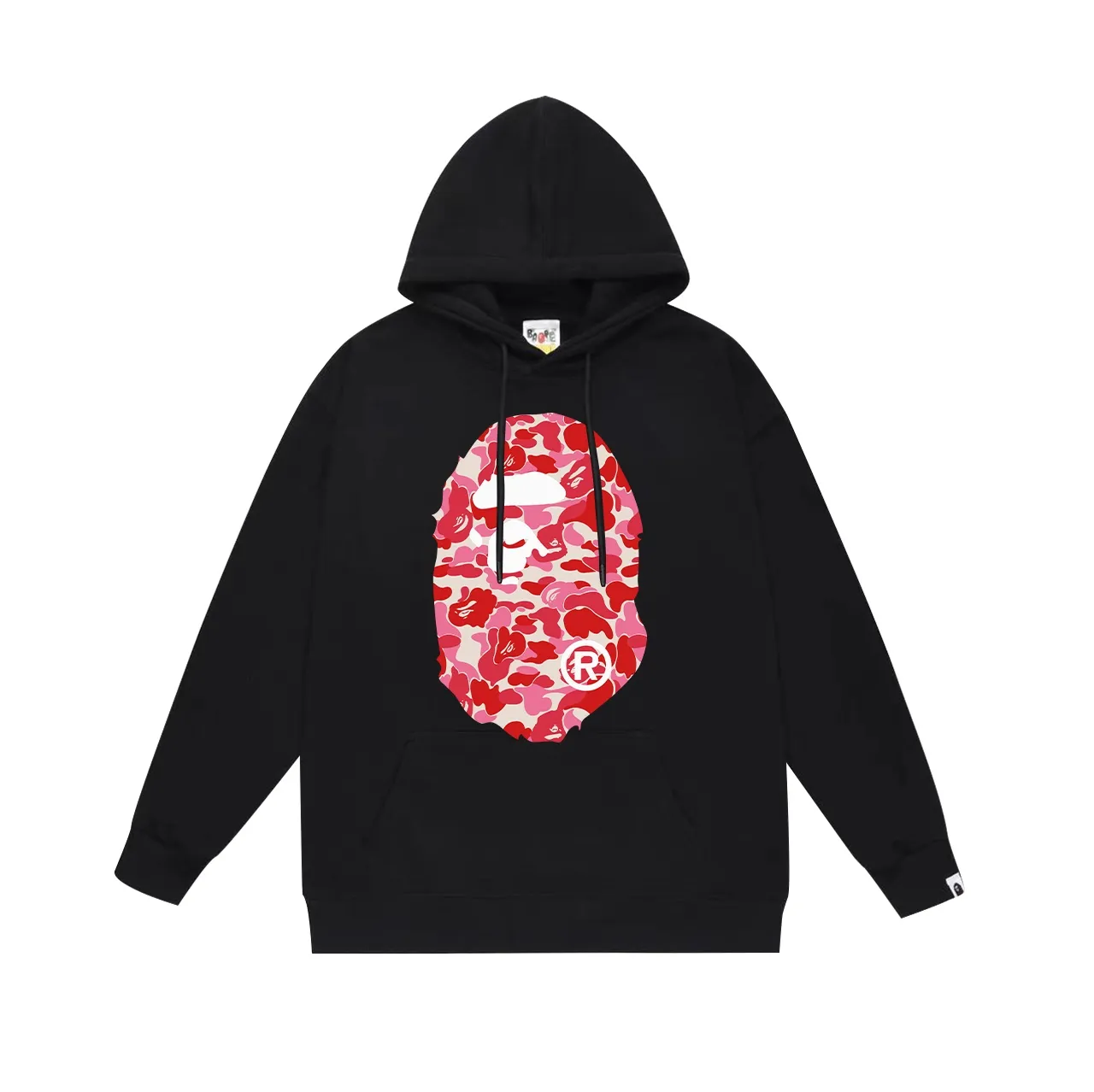 Model No. SC636# Terry p160 plus velvet p180💰 (top version) BAPE ABC pink camouflage ape-man LOGO double-sided printed hooded sweatshirt Made of 380g large terry 430g silver fox velvet (drop shoulder large version) fabric, soft texture and no pilling Imported environmentally friendly printing glue The pattern is bright and three-dimensional Quality 💥Same style for men and women The upper body is trendy Color: black white gray Size: S M L XL XXL