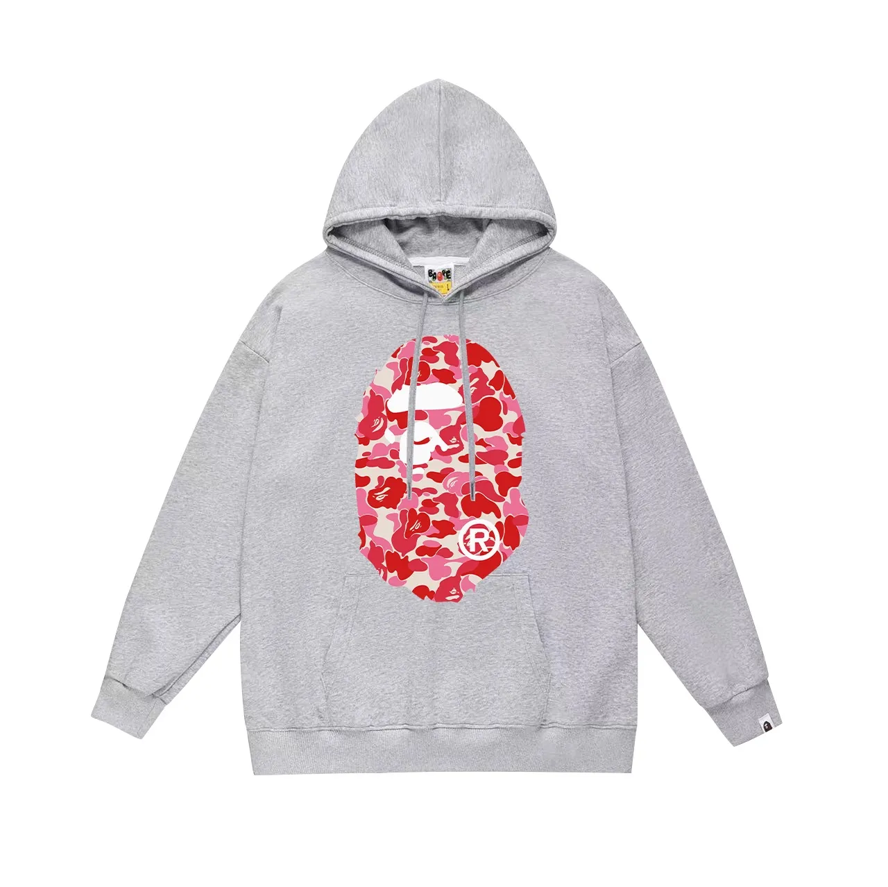 Model No. SC636# Terry p160 plus velvet p180💰 (top version) BAPE ABC pink camouflage ape-man LOGO double-sided printed hooded sweatshirt Made of 380g large terry 430g silver fox velvet (drop shoulder large version) fabric, soft texture and no pilling Imported environmentally friendly printing glue The pattern is bright and three-dimensional Quality 💥Same style for men and women The upper body is trendy Color: black white gray Size: S M L XL XXL