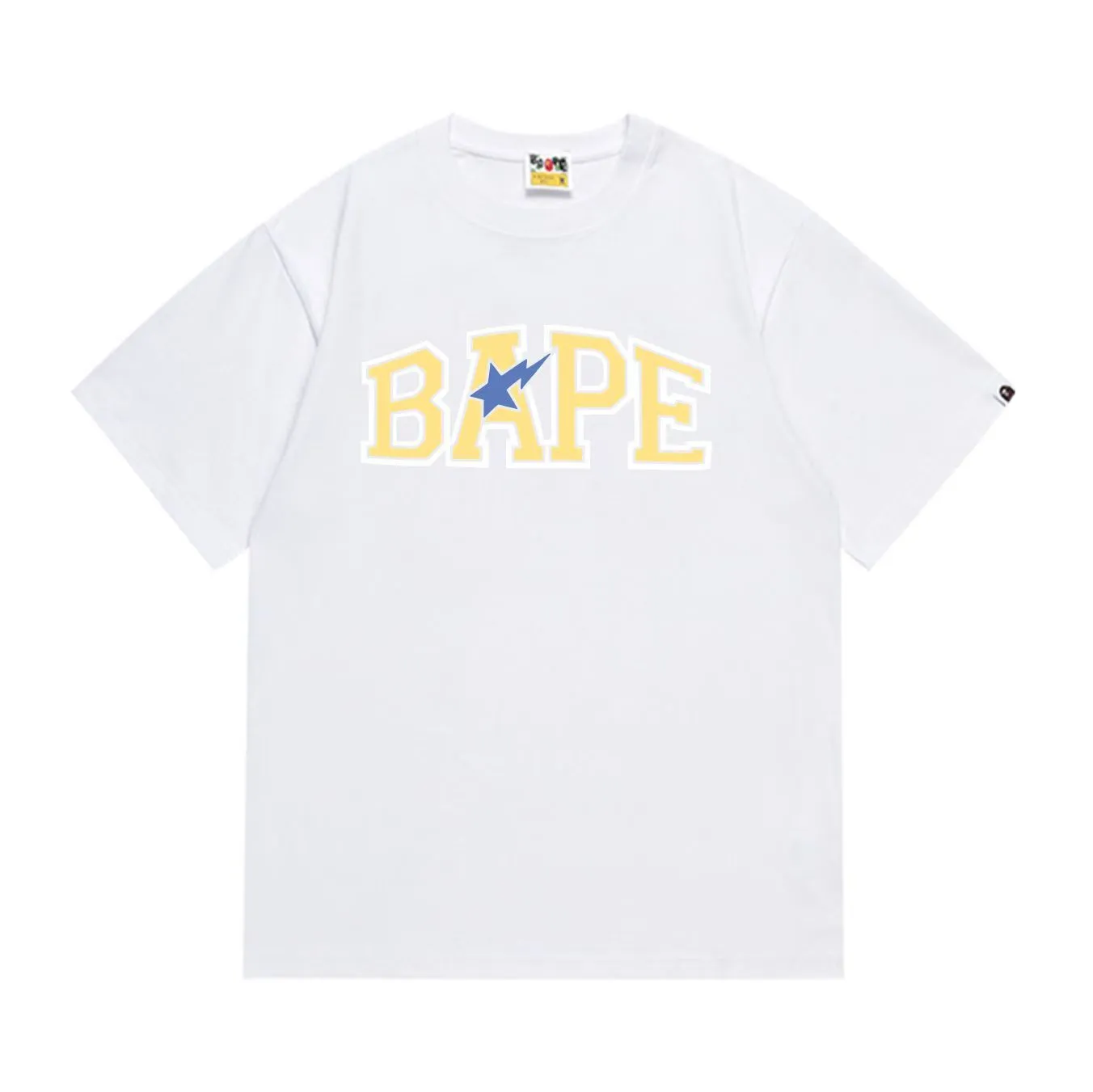 SC279#p110💰 (top version) BAPE uses 260 grams of high-quality high-weave pure cotton fabric, double yarn combed, soft and non-pilling texture, imported environmentally friendly printing glue, bright and three-dimensional pattern, quality 💥Same style for men and women, the upper body is trendy Color: Black White Size: S M L XL XXL