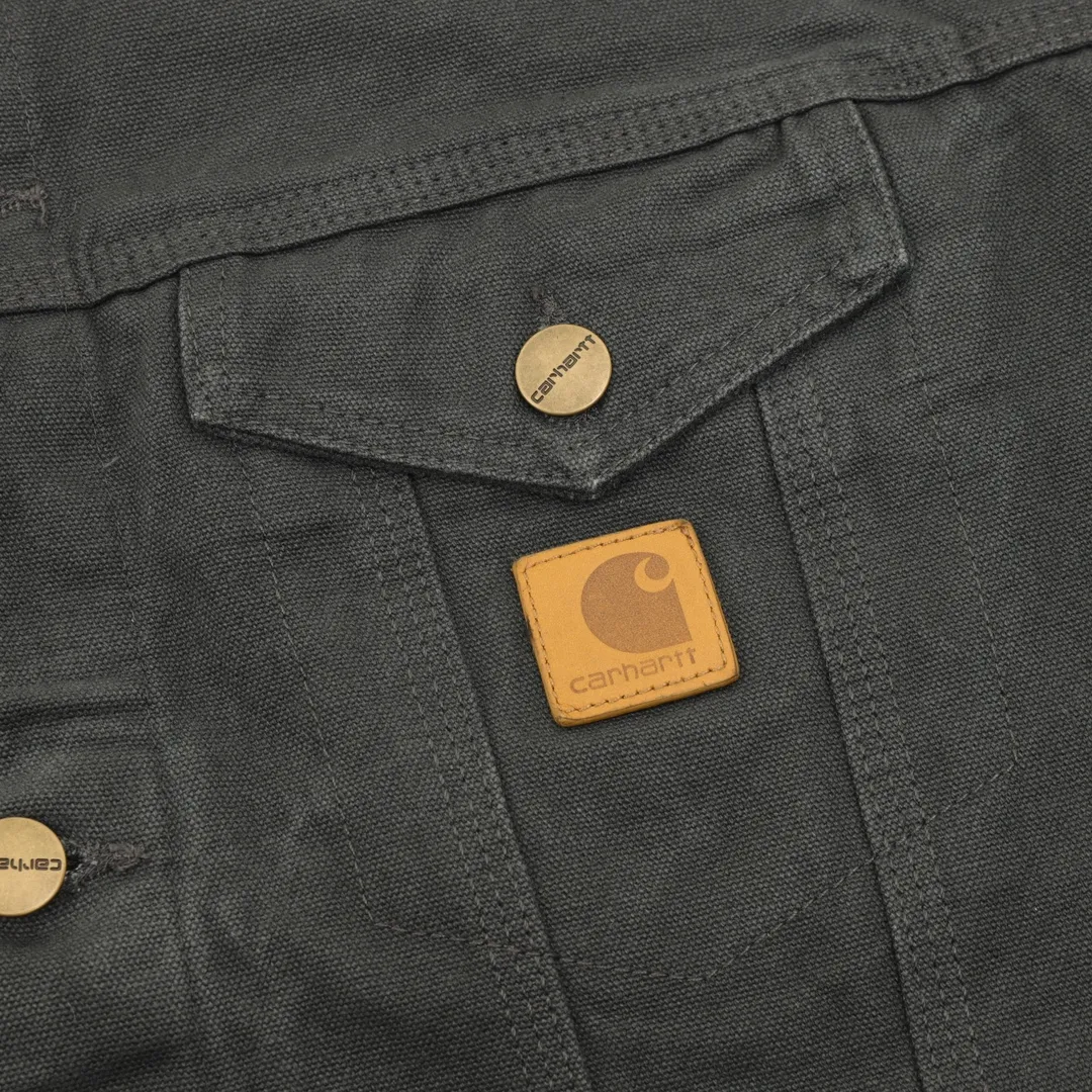 🅿️580 CARHART Workwear Jacket, Couple Style, Really Handsome, Great Color, Fabric Made of 340g High-Quality Pure Cotton Canvas, The Overall Condition Is Excellent After Washing, The Small Details Are Very Top-notch, It Is One of the Hottest Workwear Brands Recently, Its Classic Degree in the Hearts of Many American Workwear Players, Its Variety Is Indescribable, The Washed Smell Is Very Heavy, The Upper Body Is Very Wearable, SIZE: S-XL