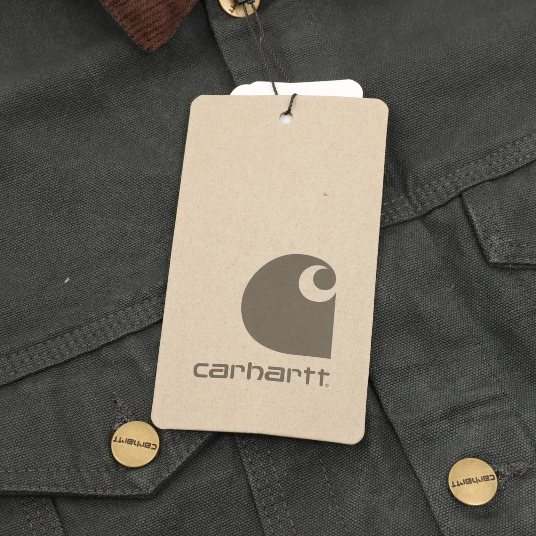 🅿️580 CARHART Workwear Jacket, Couple Style, Really Handsome, Great Color, Fabric Made of 340g High-Quality Pure Cotton Canvas, The Overall Condition Is Excellent After Washing, The Small Details Are Very Top-notch, It Is One of the Hottest Workwear Brands Recently, Its Classic Degree in the Hearts of Many American Workwear Players, Its Variety Is Indescribable, The Washed Smell Is Very Heavy, The Upper Body Is Very Wearable, SIZE: S-XL