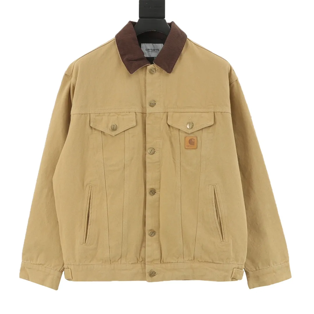 🅿️580 CARHART Workwear Jacket, Couple Style, Really Handsome, Great Color, Fabric Made of 340g High-Quality Pure Cotton Canvas, The Overall Condition Is Excellent After Washing, The Small Details Are Very Top-notch, It Is One of the Hottest Workwear Brands Recently, Its Classic Degree in the Hearts of Many American Workwear Players, Its Variety Is Indescribable, The Washed Smell Is Very Heavy, The Upper Body Is Very Wearable, SIZE: S-XL